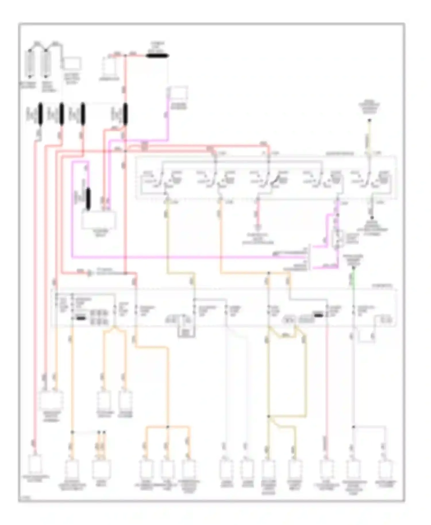 Forward Control P3500 GMC  (1985-1999): Power distribution circuit, commercial chassis (diesel) (1 of
2)