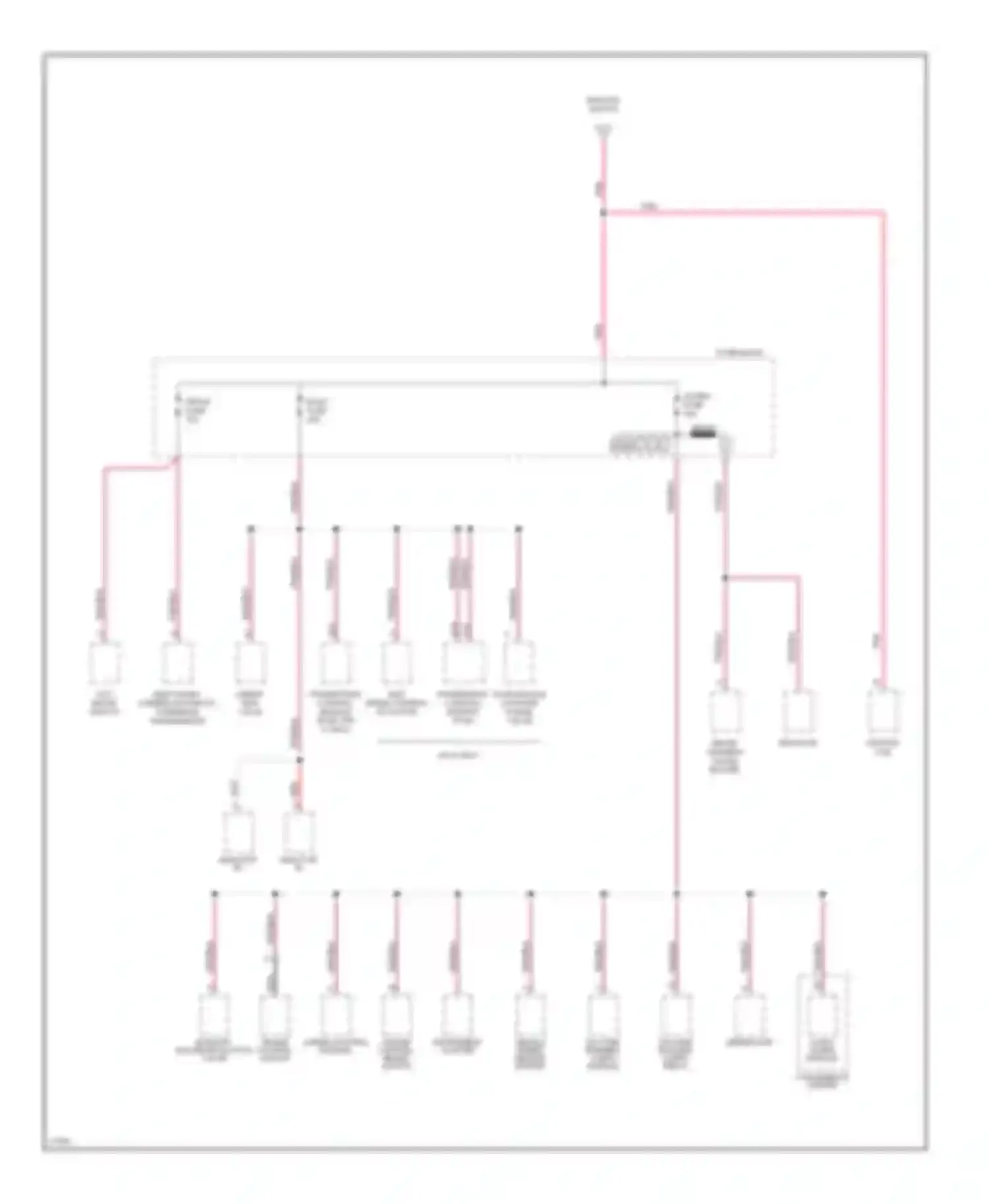 Forward Control P3500 GMC  (1985-1999): Power distribution circuit, cutaway chassis (2 of 2)
