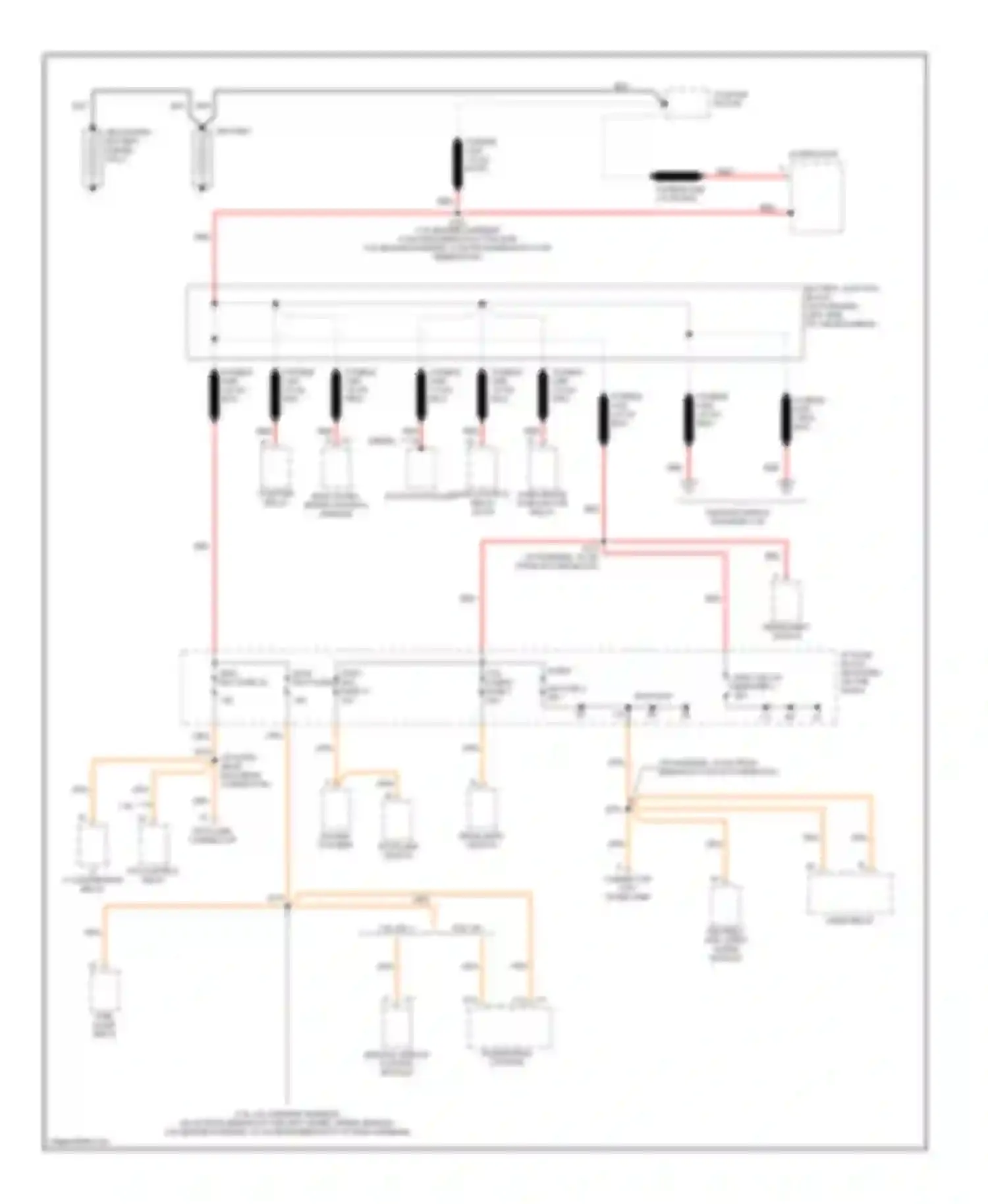 Forward Control P3500 GMC  (1985-1999): Power distribution circuit, motor home chassis (1 of 4)