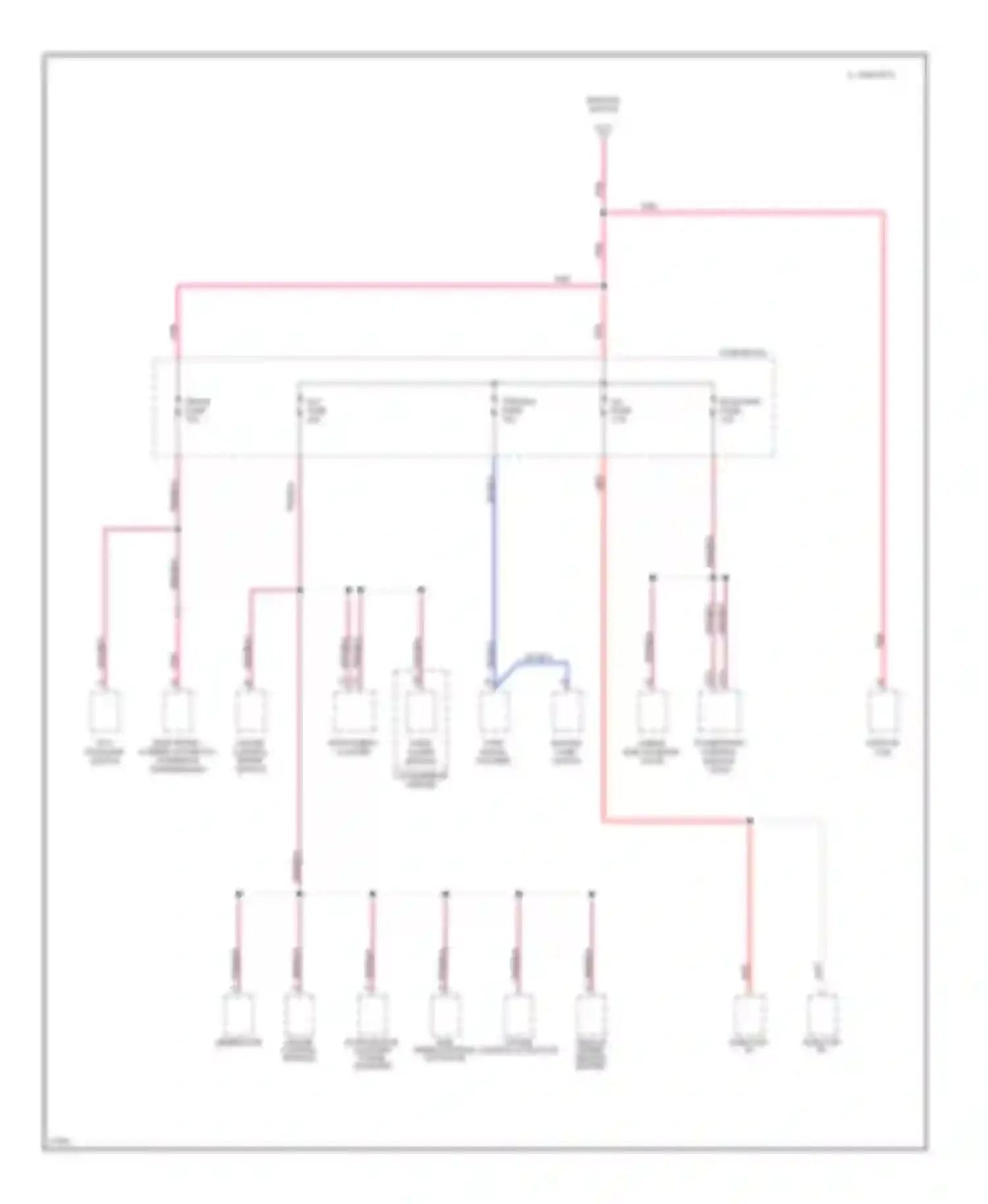 Forward Control P3500 GMC  (1985-1999): Power distribution circuit, motor home chassis (2 of 2)