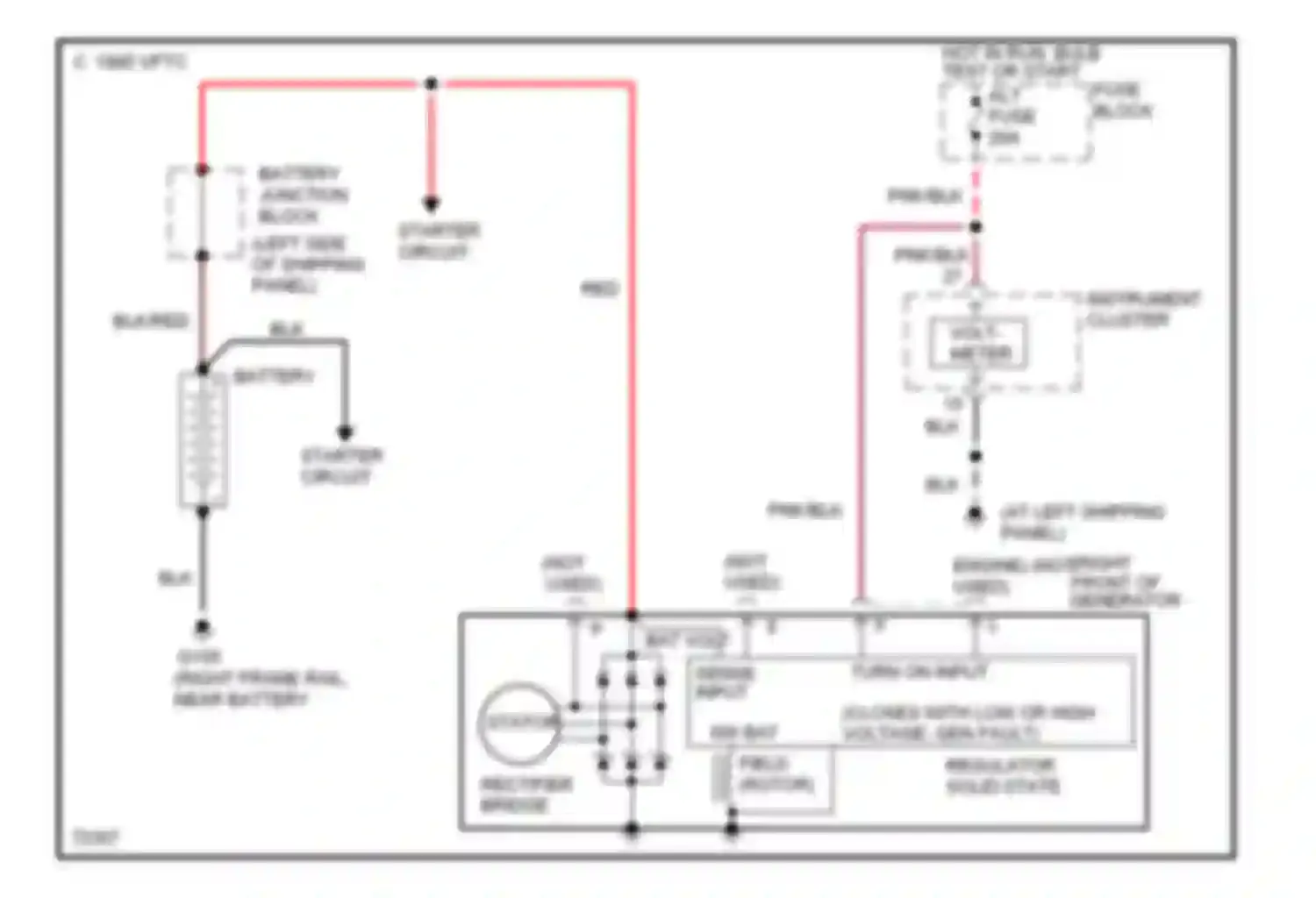 Forward Control P3500 GMC  (1985-1999): Charging circuit, motor home chassis