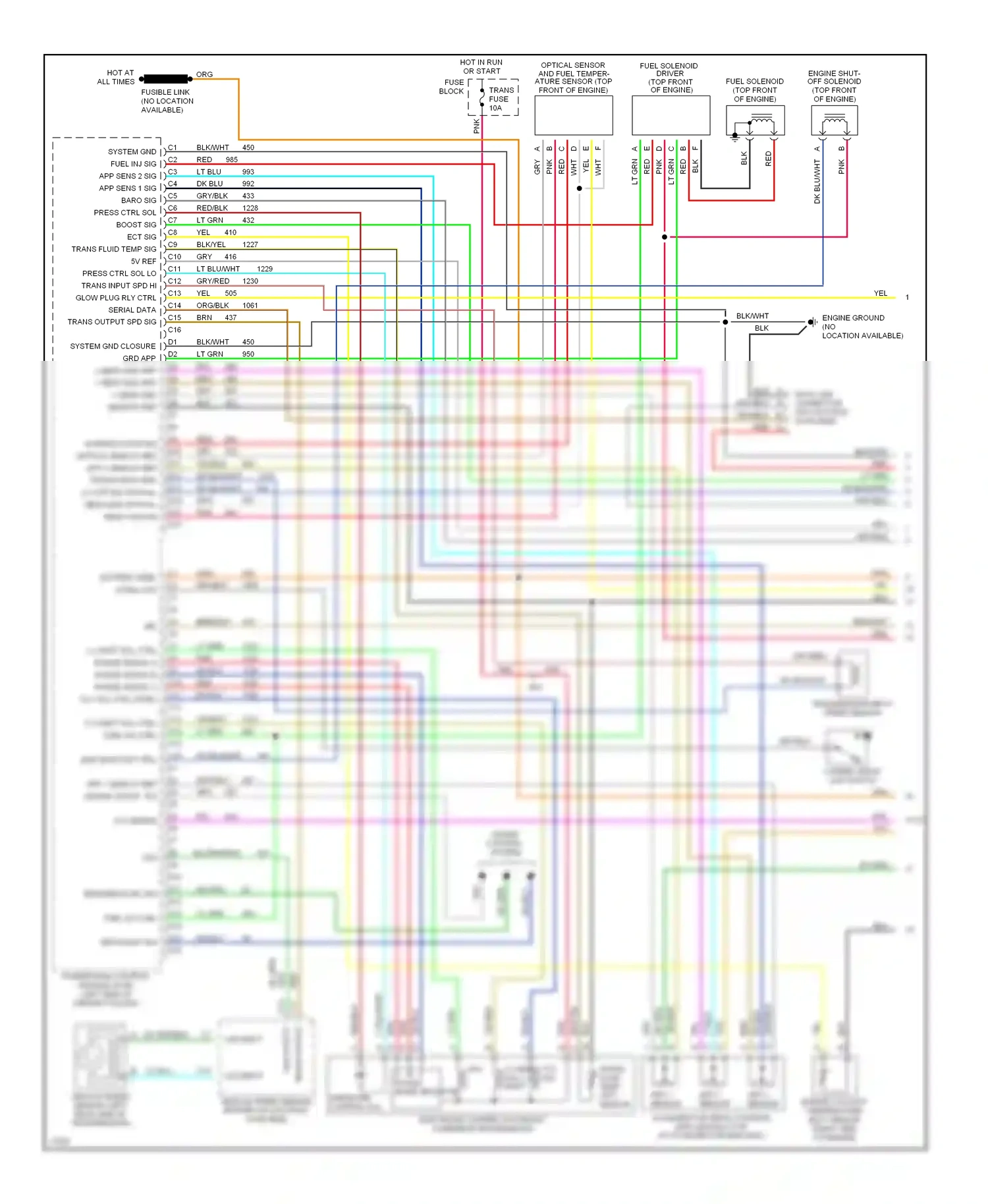 GMC Forward Control P3500  (1985-1999) app 2 sensor app 3 sensor wiring diagram  (1 of 1)