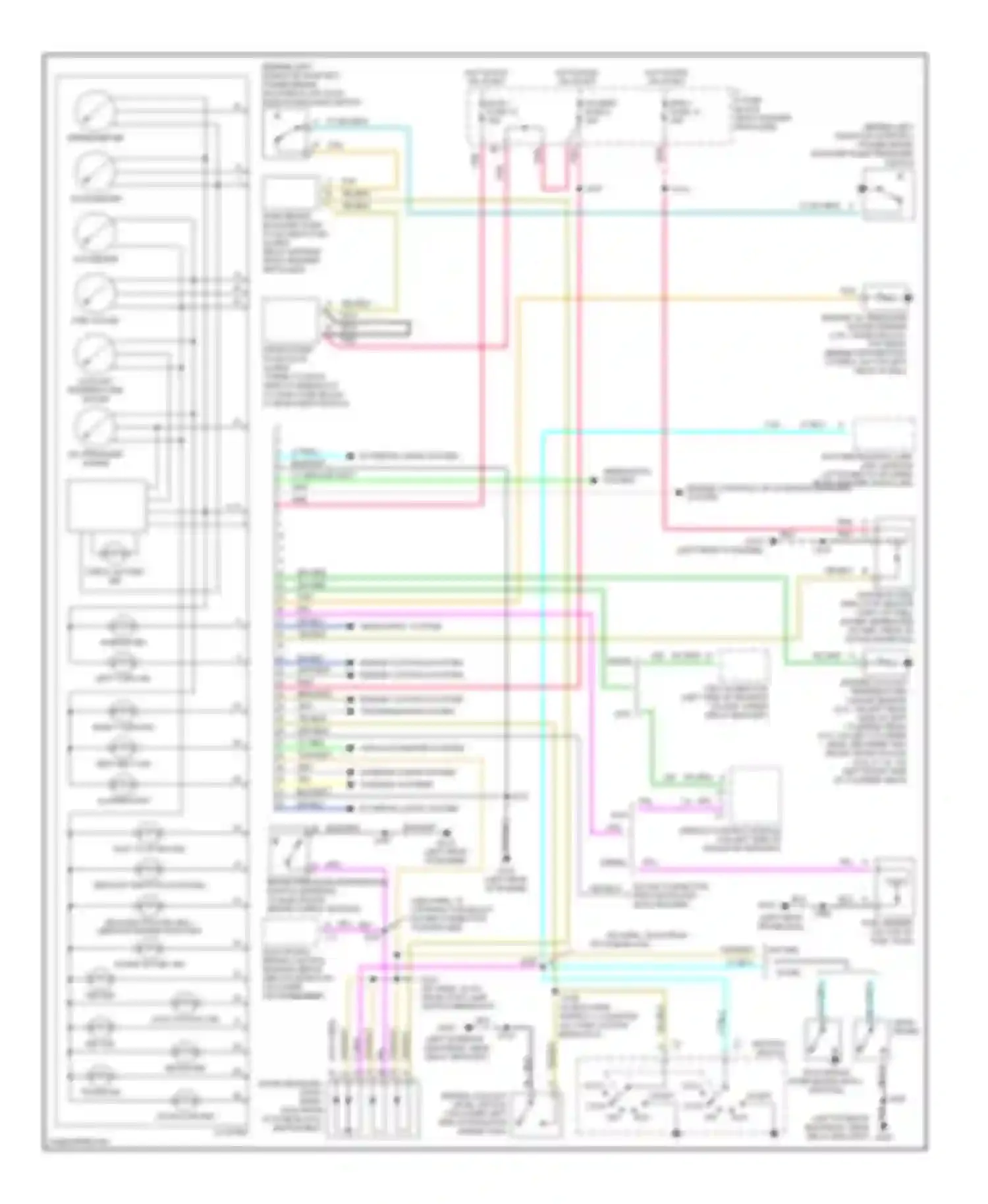 Wiring diagram door ajar ind for GMC Forward Control P3500  (1985-1999) (1 of 2)