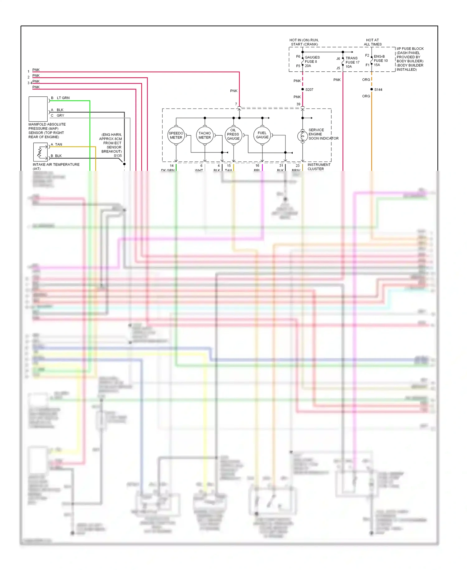 GMC Forward Control P3500  (1985-1999) from ect sensor breakout) wiring diagram  (3 of 4)
