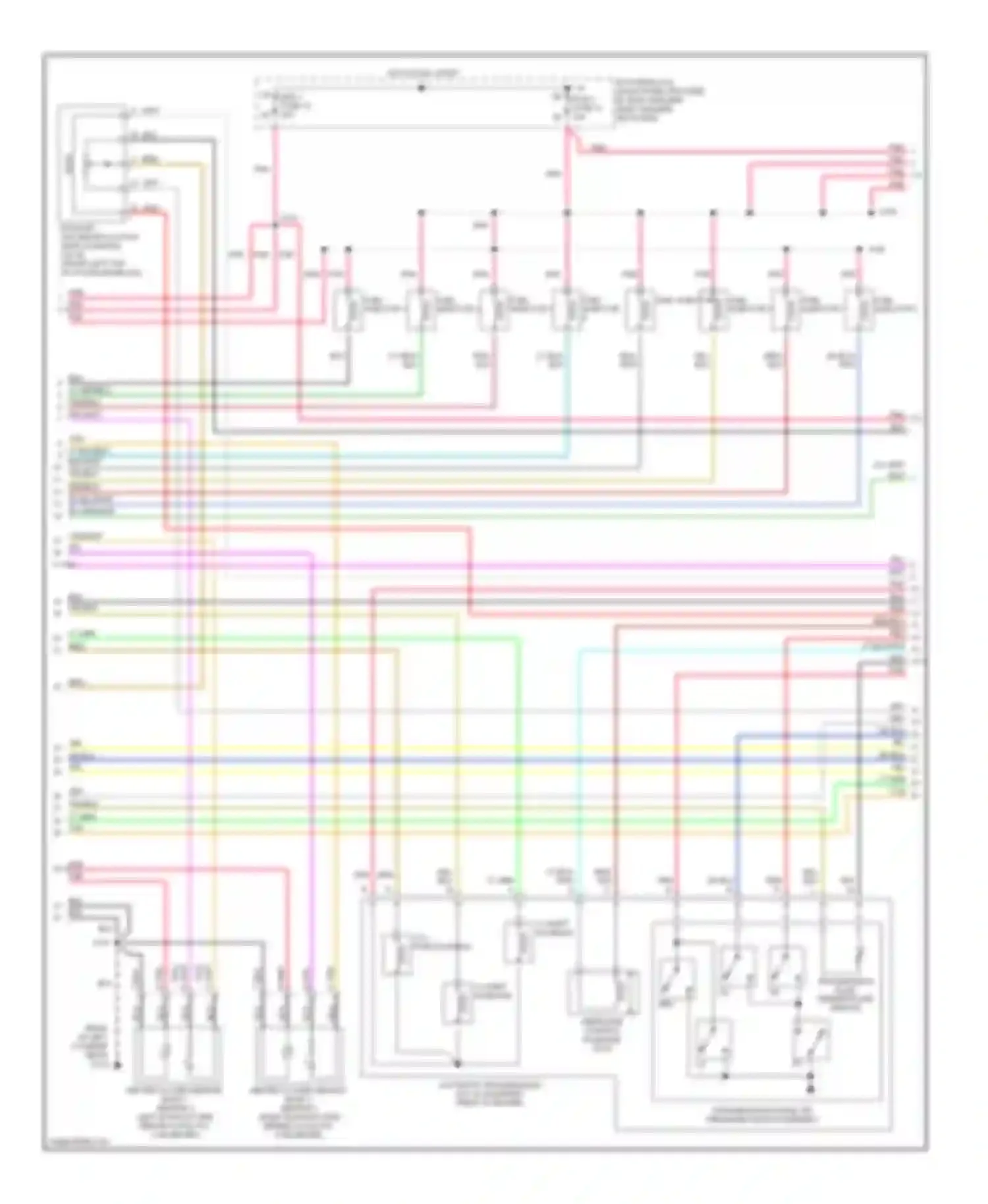 Wiring diagram fuel injector 1 for GMC Forward Control P3500  (1985-1999) (2 of 3)