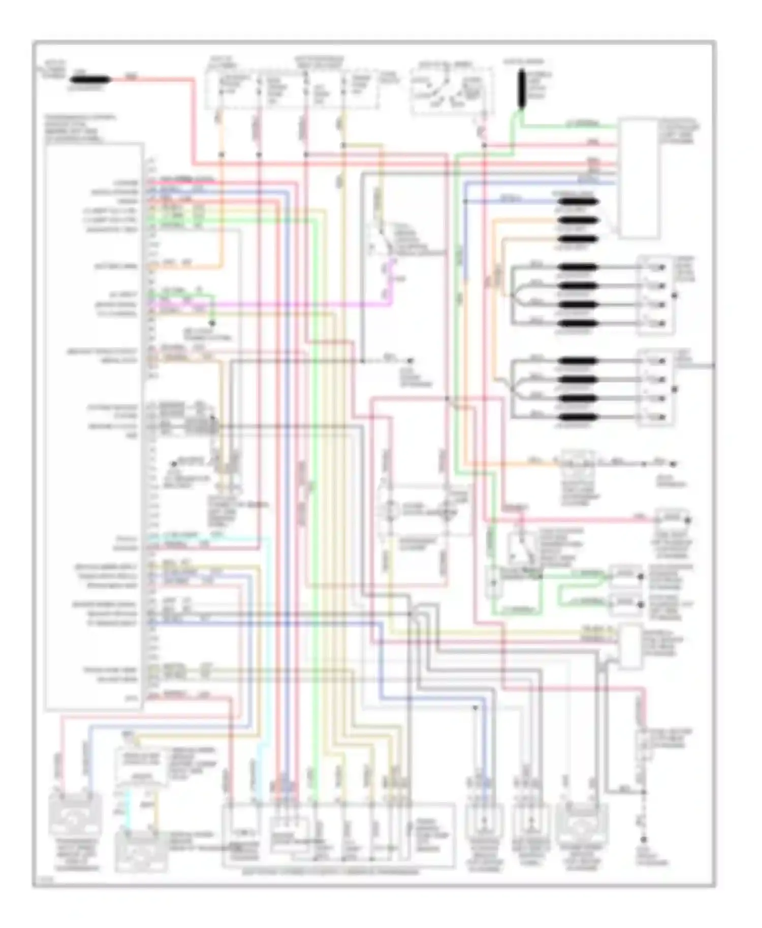 Wiring diagram instrument cluster for GMC Forward Control P3500  (1985-1999) (7 of 101)