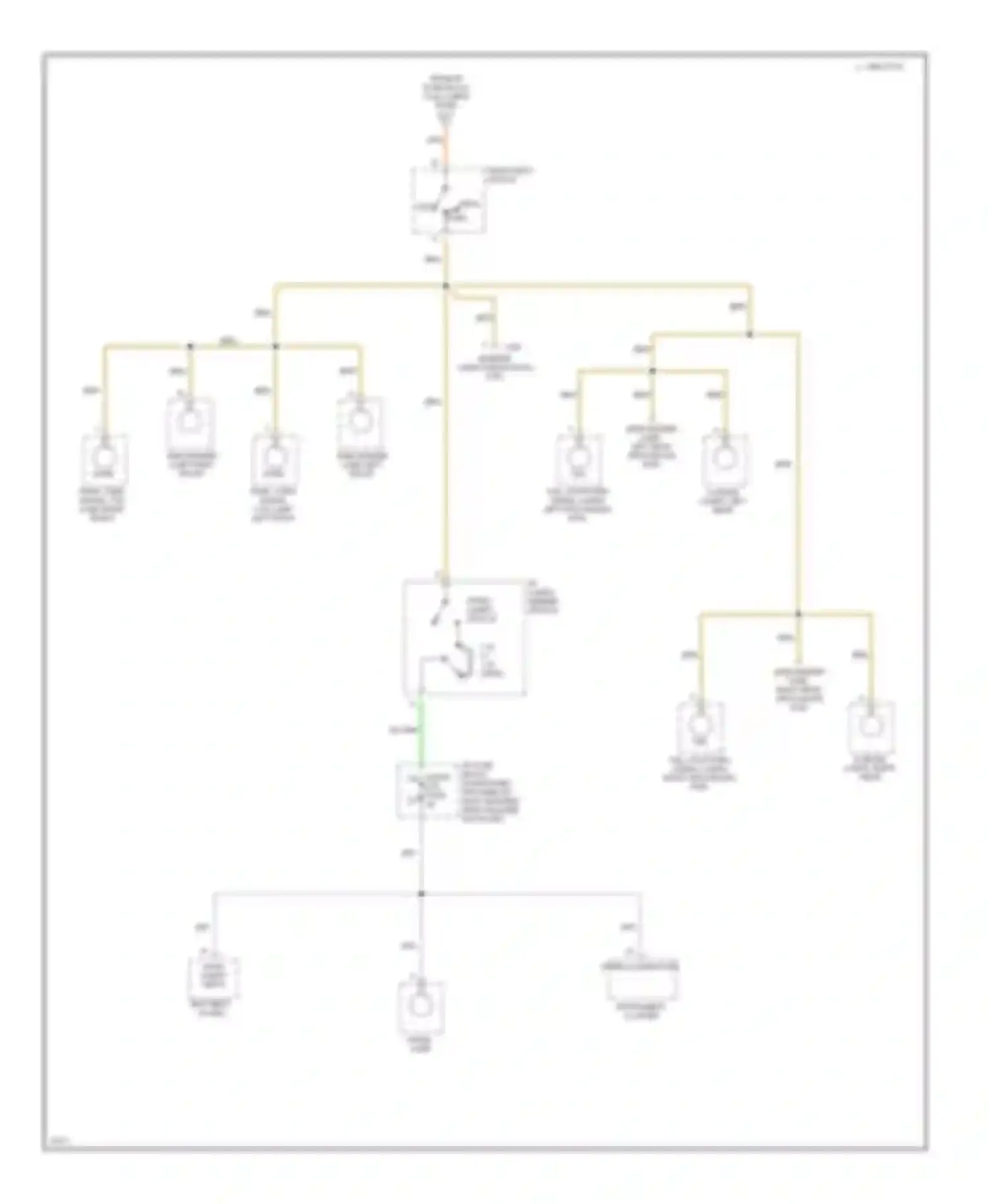 Wiring diagram license lamps, right rear for GMC Forward Control P3500  (1985-1999) (1 of 1)