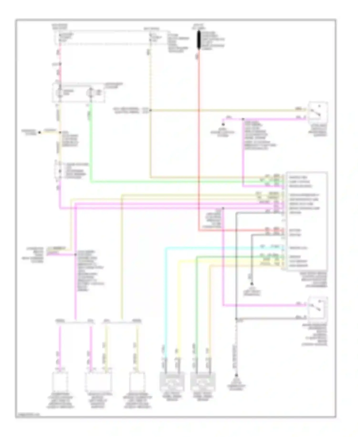 Wiring diagram right front wheel speed sensor for GMC Forward Control P3500  (1985-1999) (1 of 2)