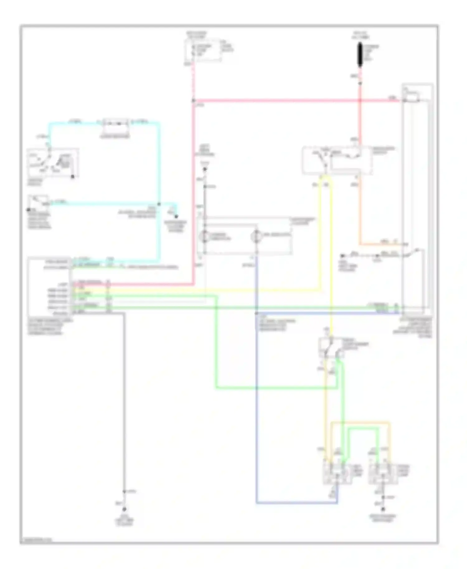 Wiring diagram right head- lamp for GMC Forward Control P3500  (1985-1999) (5 of 5)