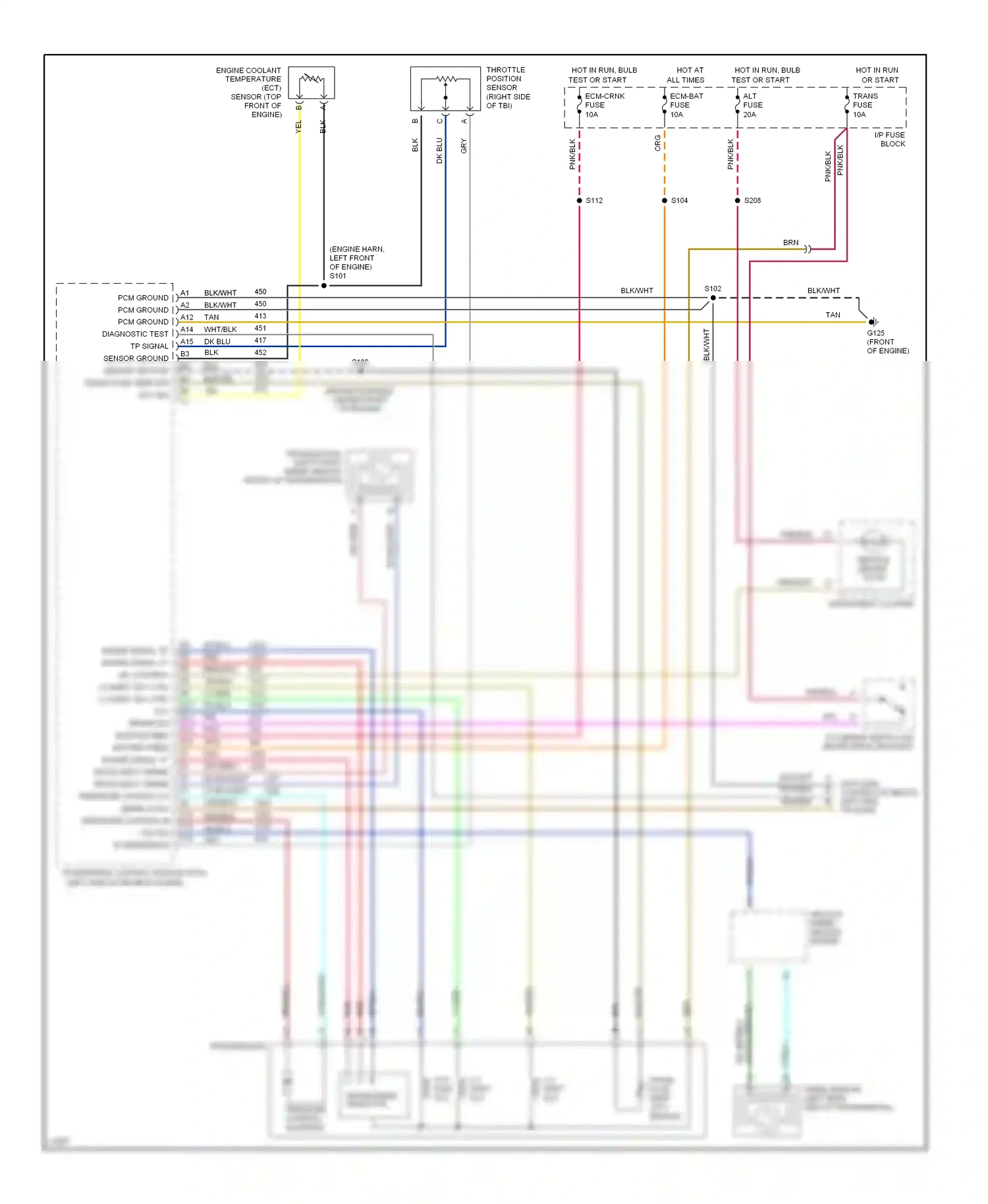 GMC Forward Control P3500  (1985-1999) vehicle speed sensor buffer wiring diagram  (2 of 13)
