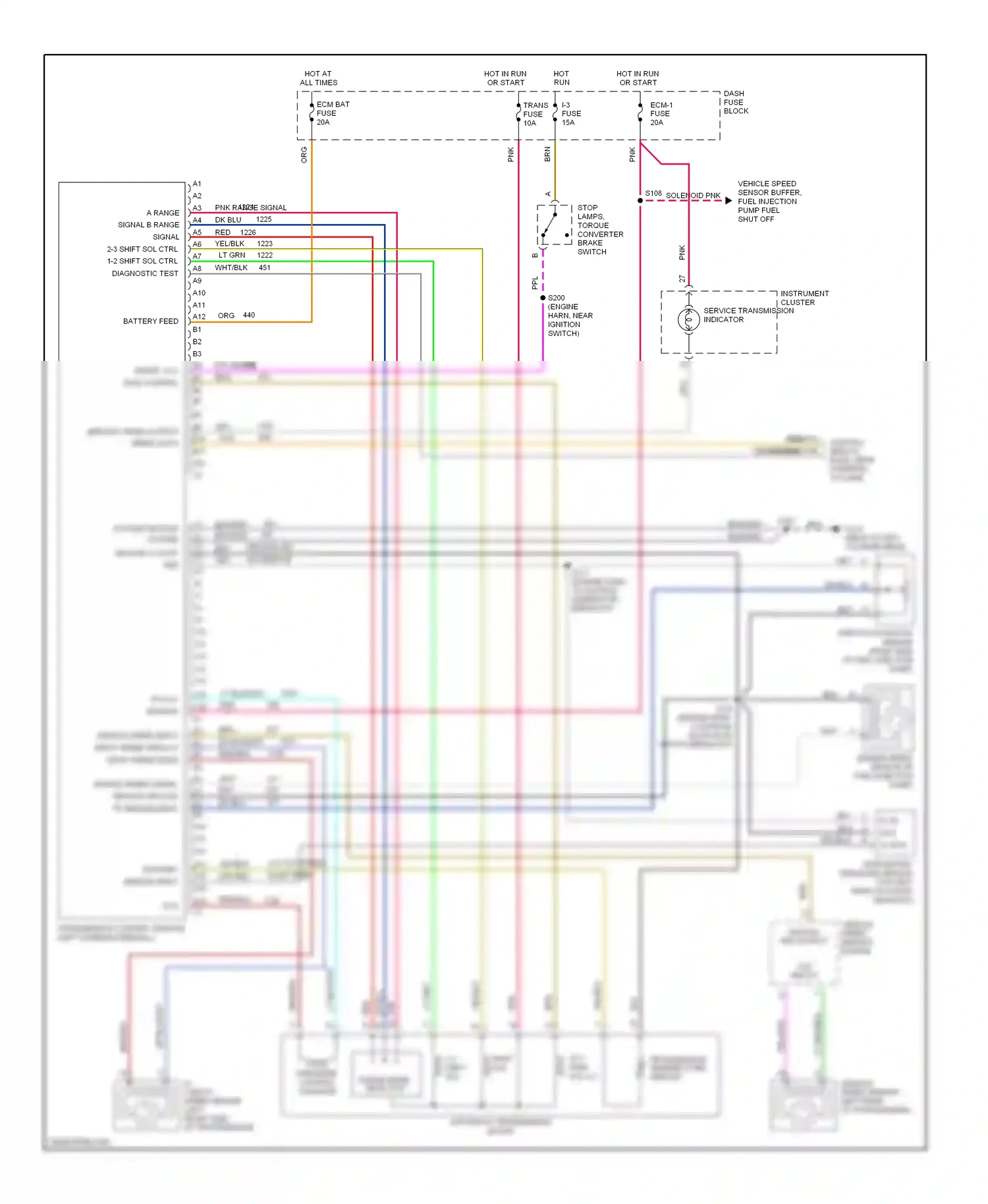 GMC Forward Control P3500  (1985-1999) vehicle speed sensor buffer wiring diagram  (3 of 13)