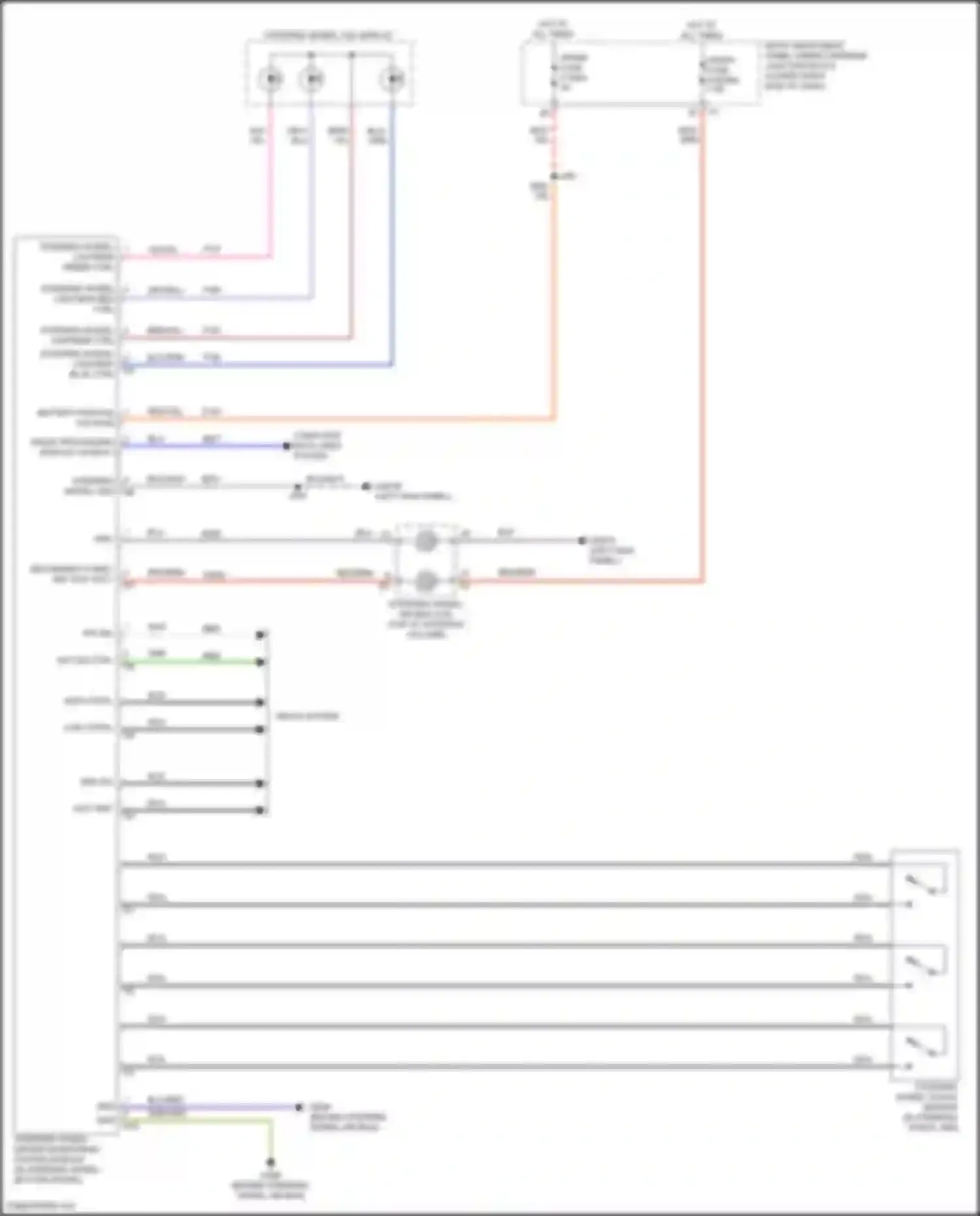 Hummer EV GMC I (2021-2024): Steering wheel touch sensors circuit