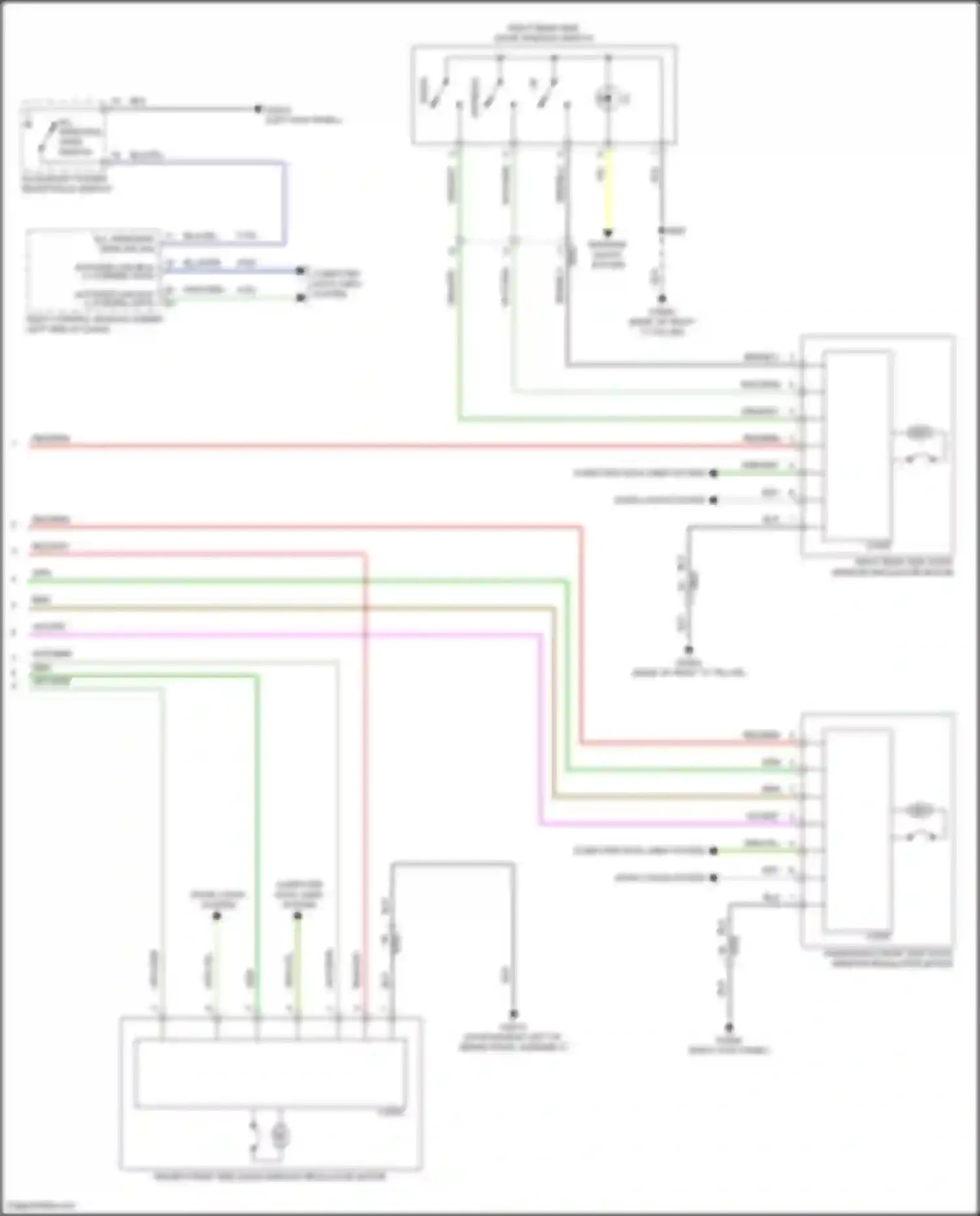 Wiring diagram all windows open sw sig for GMC Hummer EV I (2021-2024) (2 of 2)