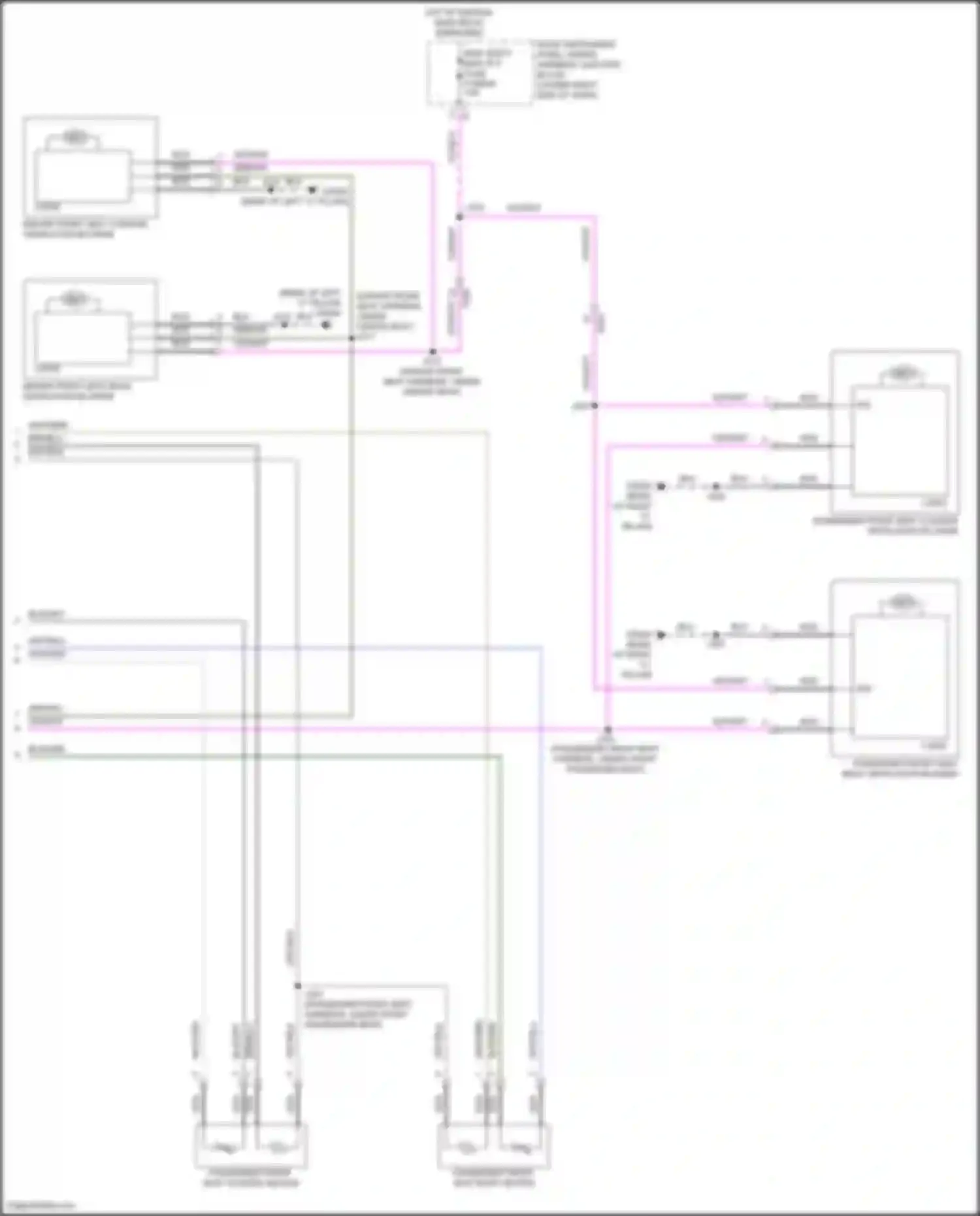 Wiring diagram driver front seat cushion ventilation blower for GMC Hummer EV I (2021-2024) (1 of 3)