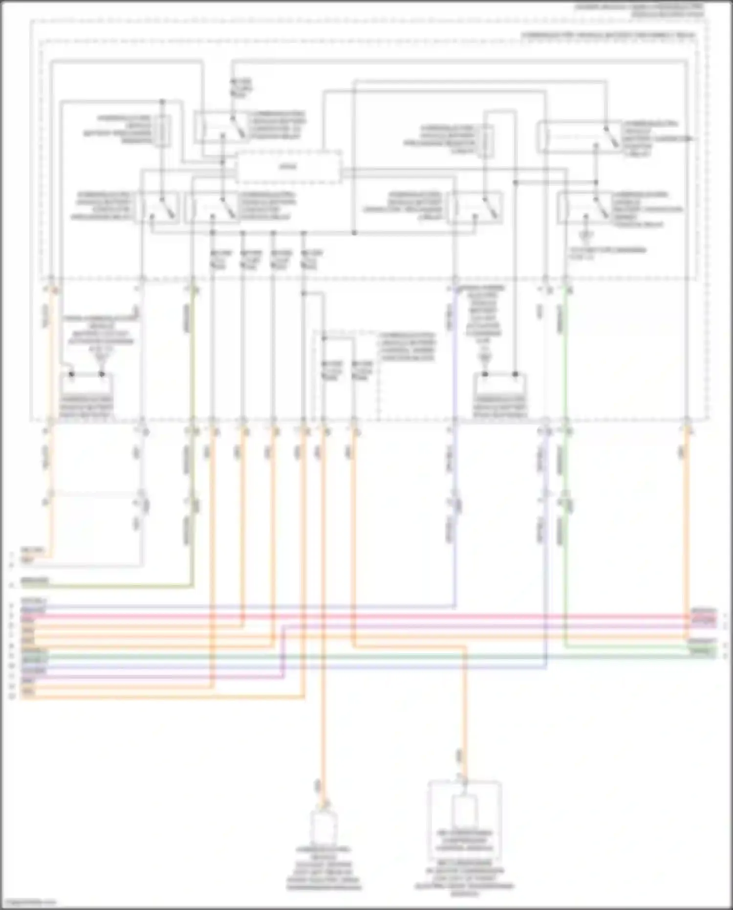 Wiring diagram hybrid/electric vehicle battery precharge resistor for GMC Hummer EV I (2021-2024) (1 of 1)