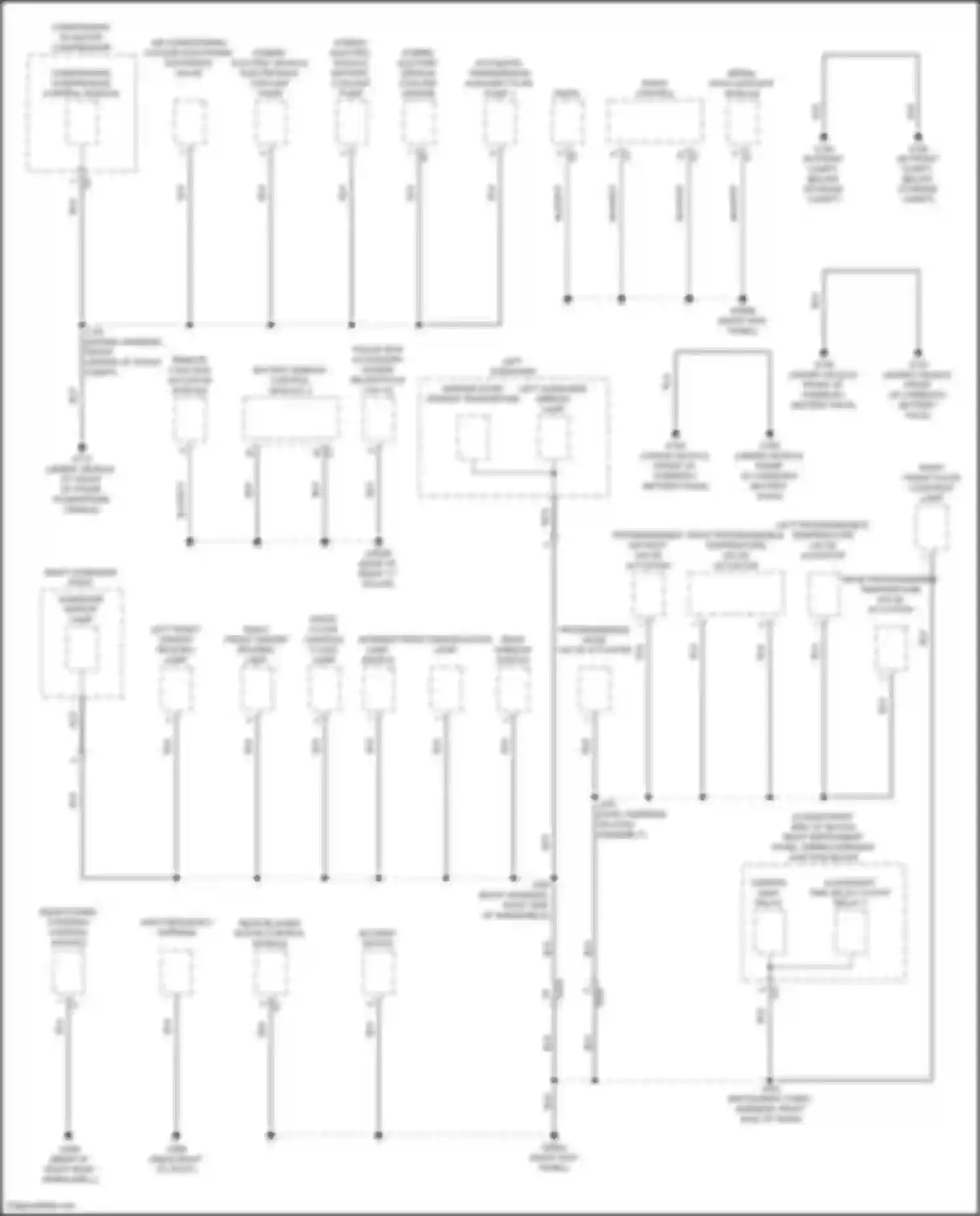 Wiring diagram left front center reading lamp for GMC Hummer EV I (2021-2024) (2 of 2)