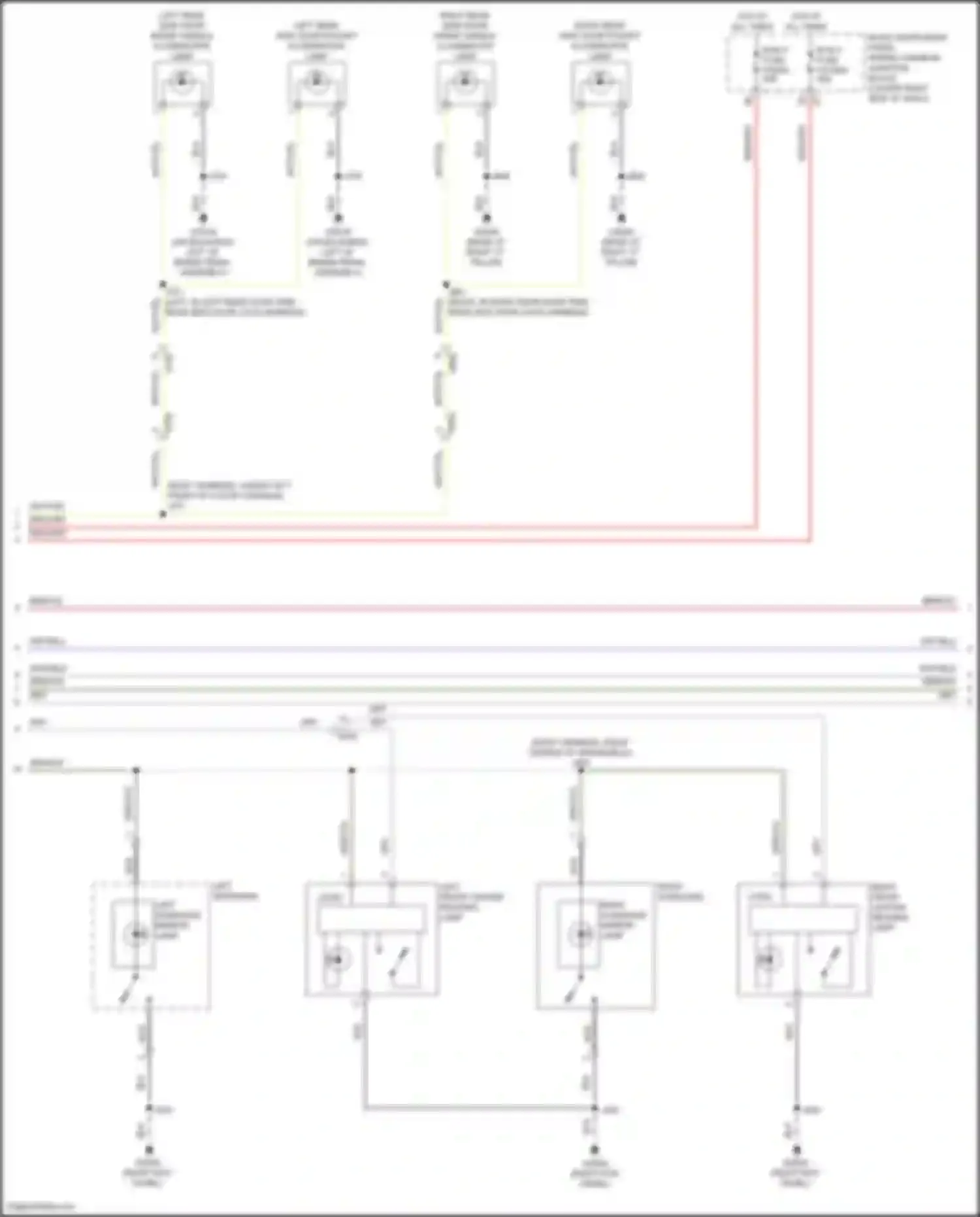 Wiring diagram left front center reading lamp for GMC Hummer EV I (2021-2024) (1 of 2)