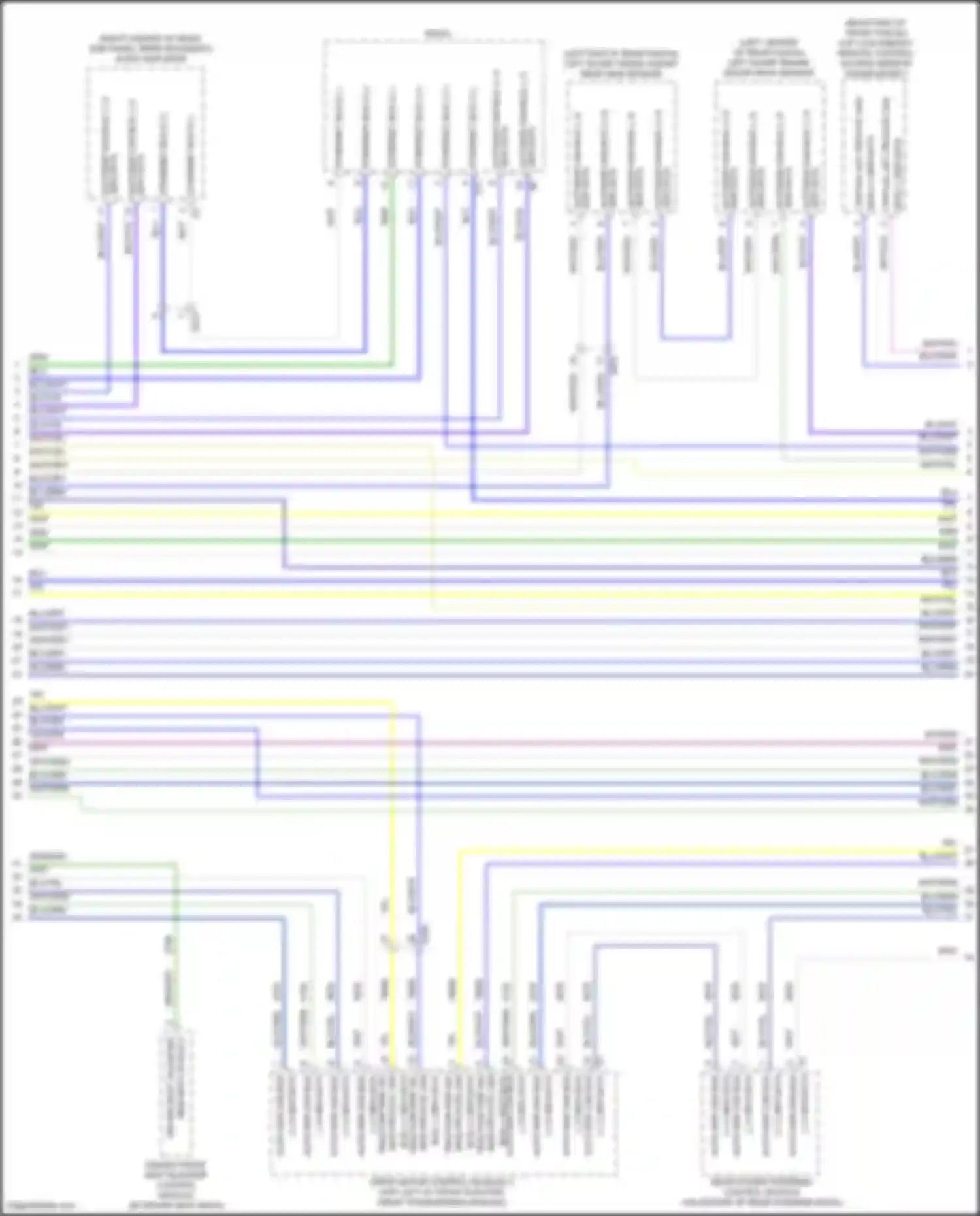 Wiring diagram left short range radar rear sensor for GMC Hummer EV I (2021-2024) (1 of 3)