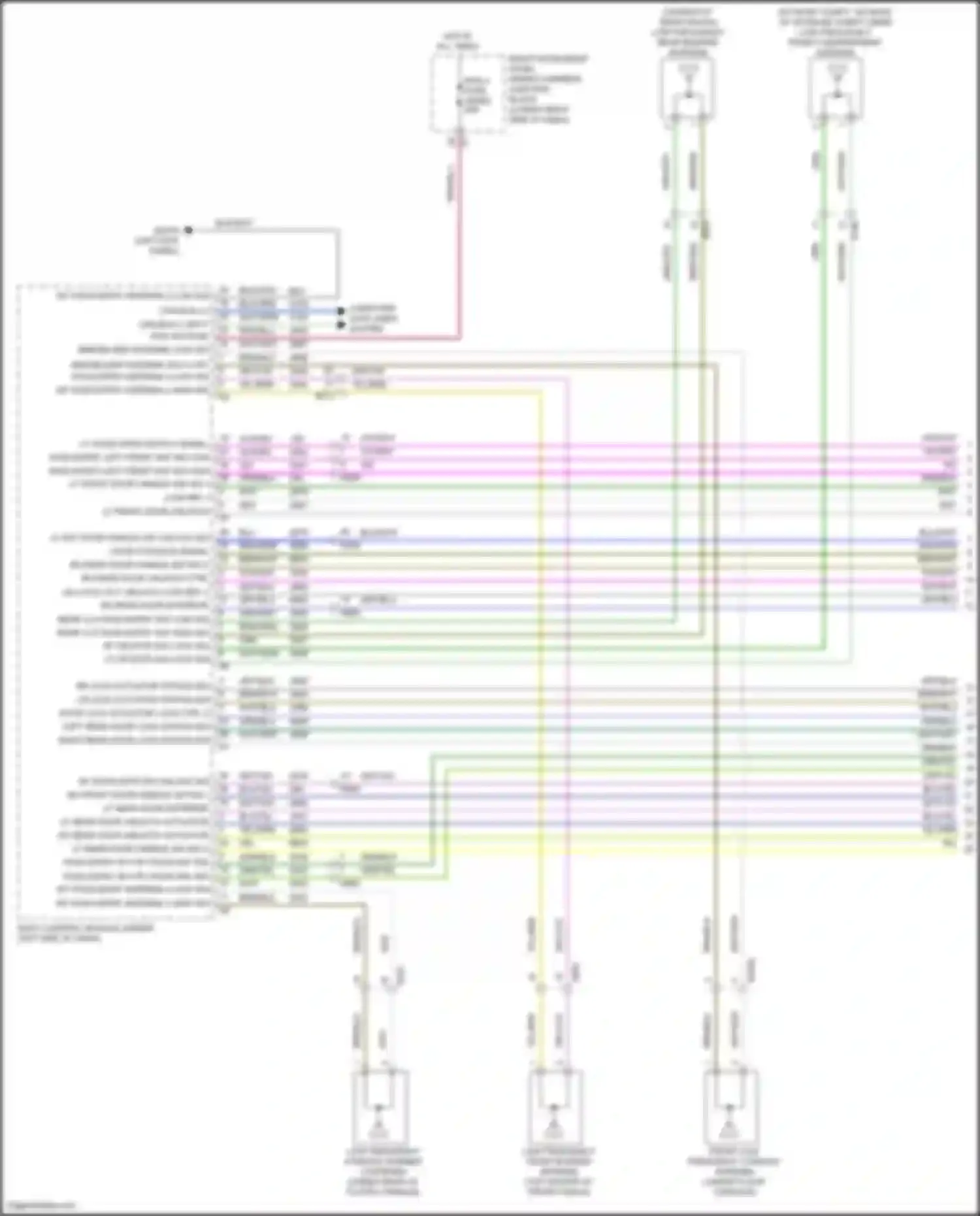 Wiring diagram lf rear door handle sw sig 2 for GMC Hummer EV I (2021-2024) (1 of 2)