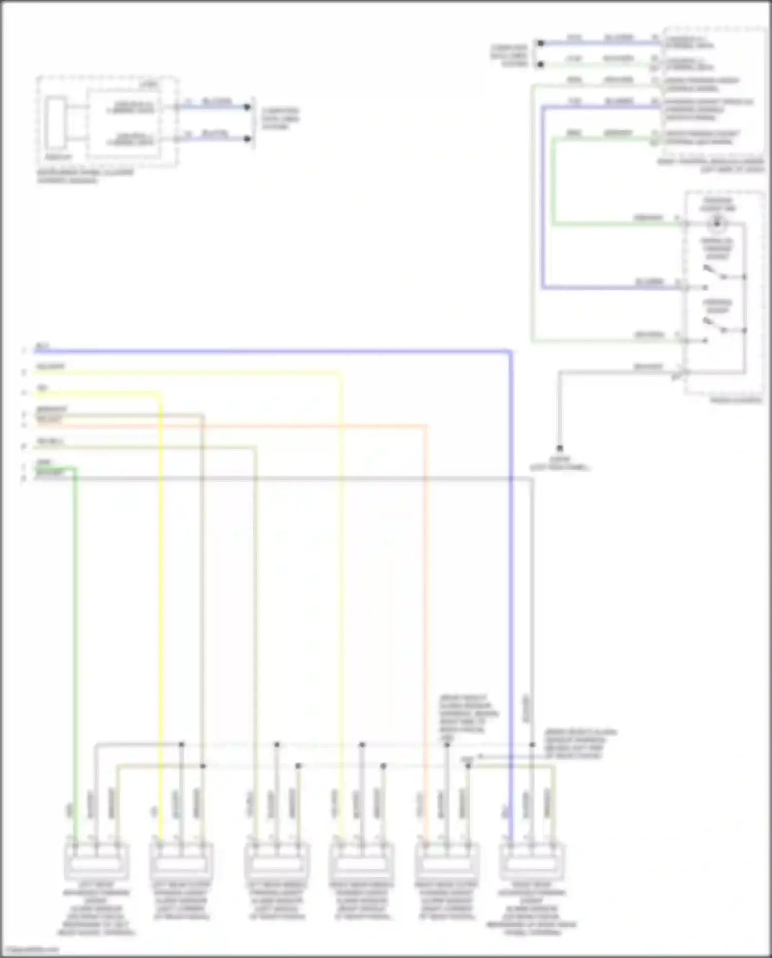 Wiring diagram parking assist ind for GMC Hummer EV I (2021-2024) (1 of 1)