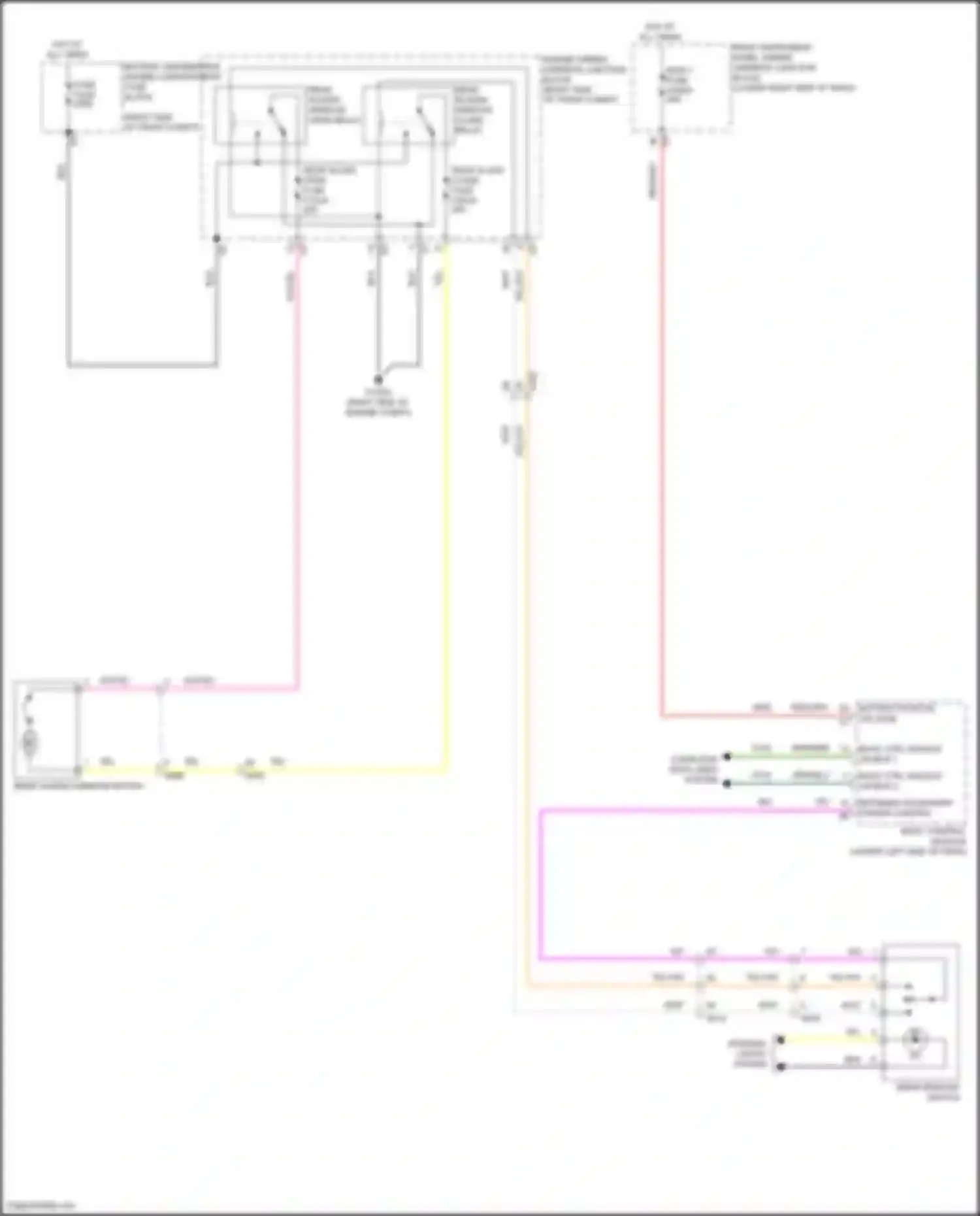 Wiring diagram rear window switch for GMC Hummer EV I (2021-2024) (3 of 3)