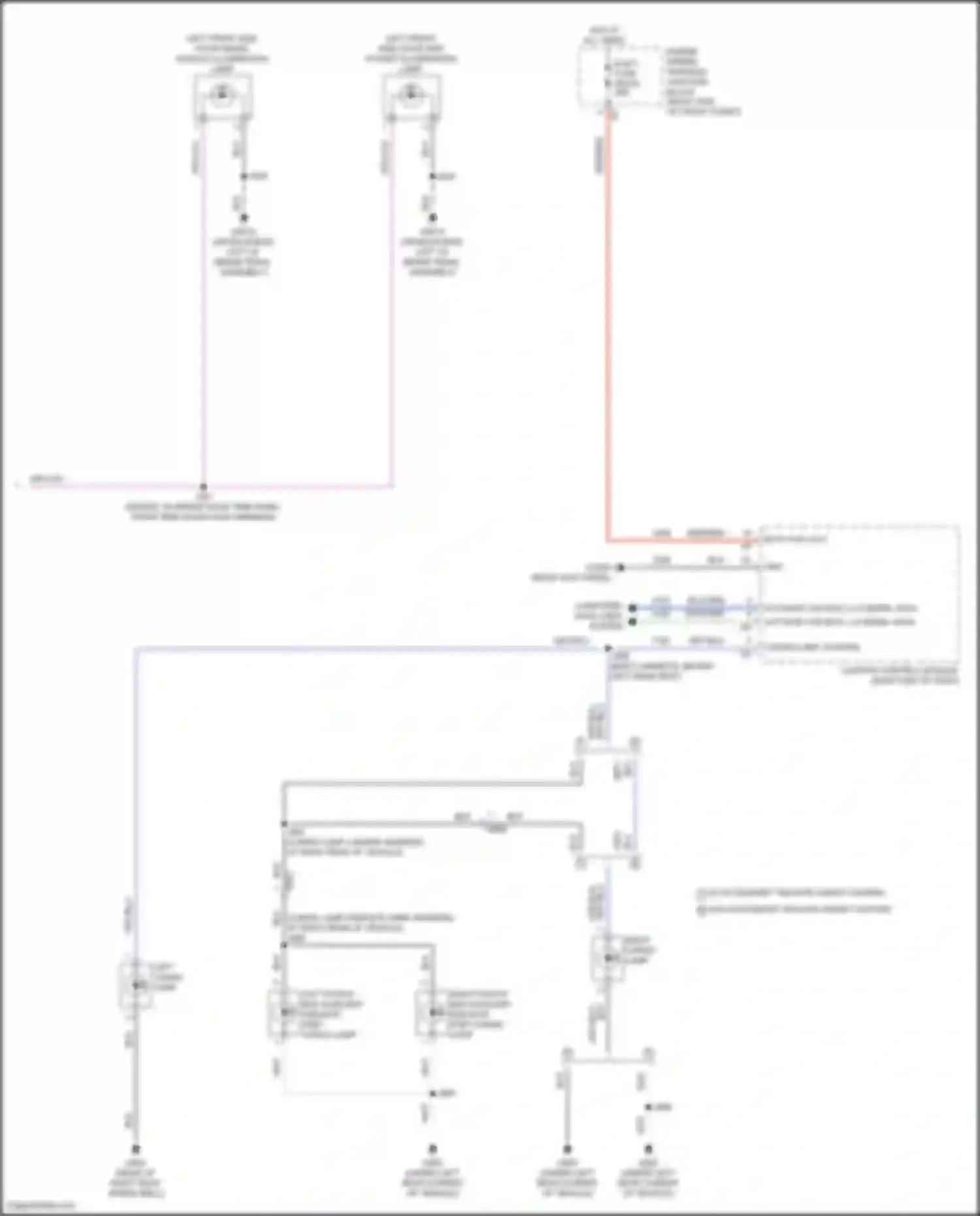 Wiring diagram right pickup box auxiliary endgate step cargo lamp for GMC Hummer EV I (2021-2024) (1 of 1)