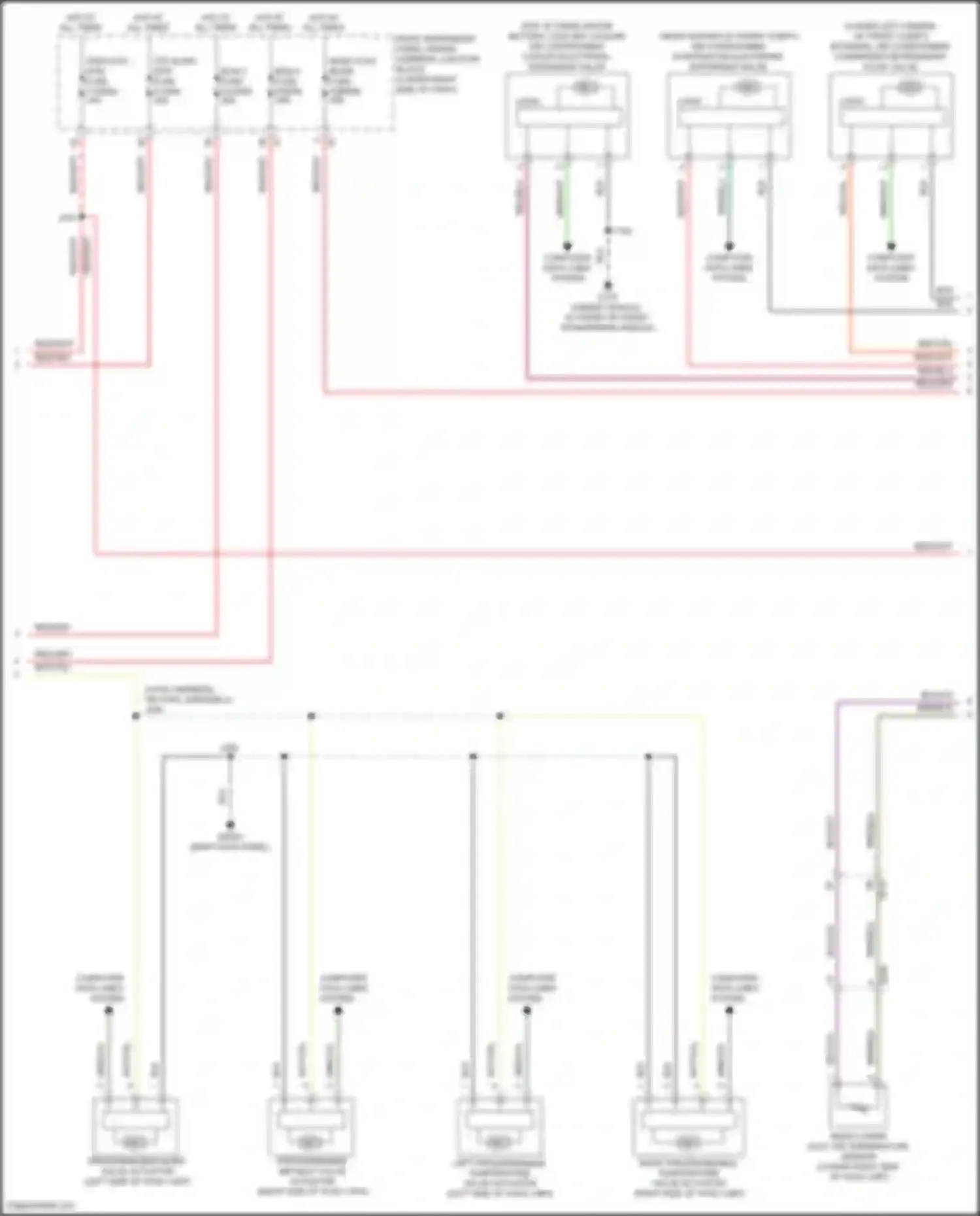 Wiring diagram right programmable temperature valve actuator for GMC Hummer EV I (2021-2024) (1 of 3)