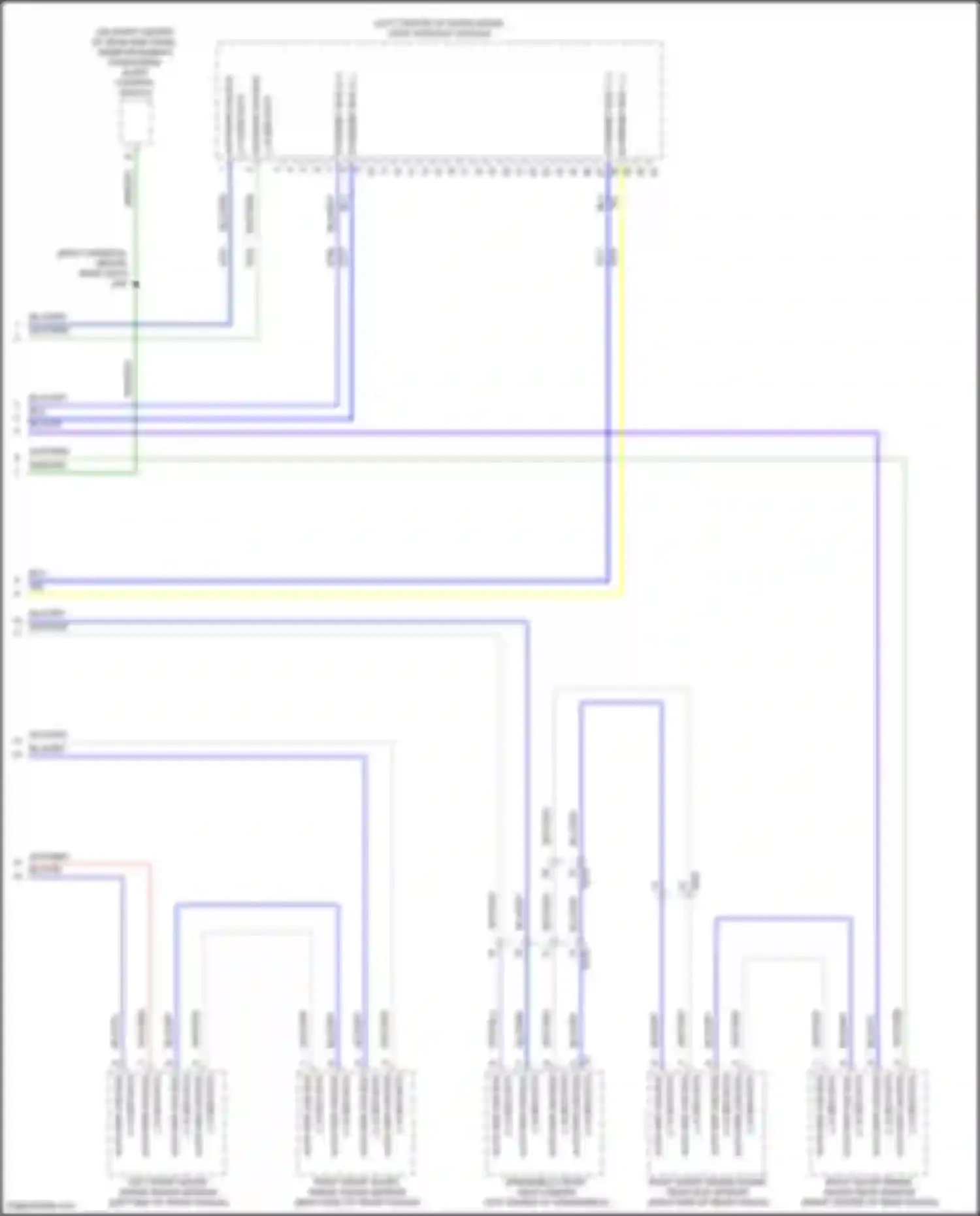 Wiring diagram right short range radar rear side sensor for GMC Hummer EV I (2021-2024) (1 of 3)