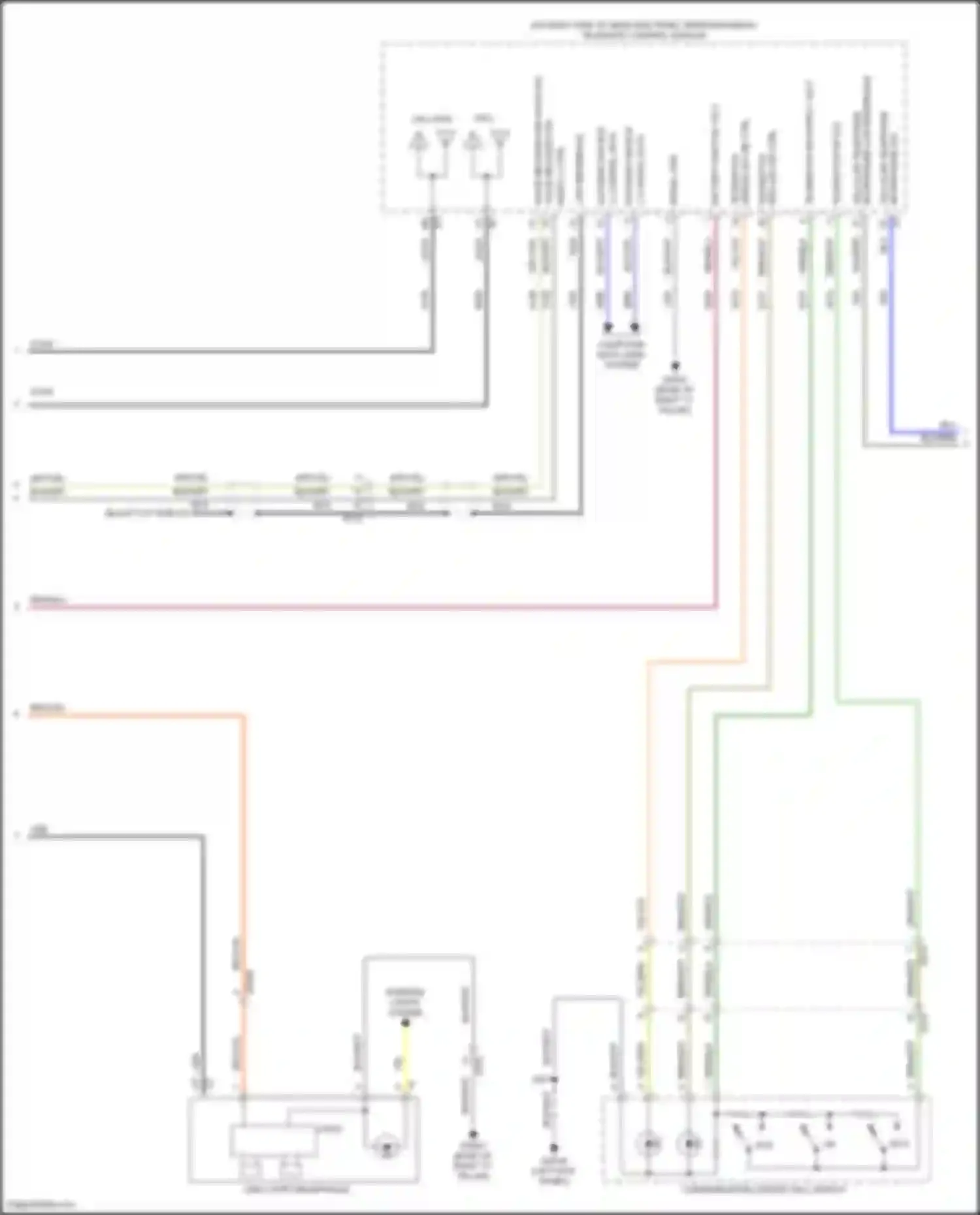 Wiring diagram usb 2 port receptacle for GMC Hummer EV I (2021-2024) (3 of 5)
