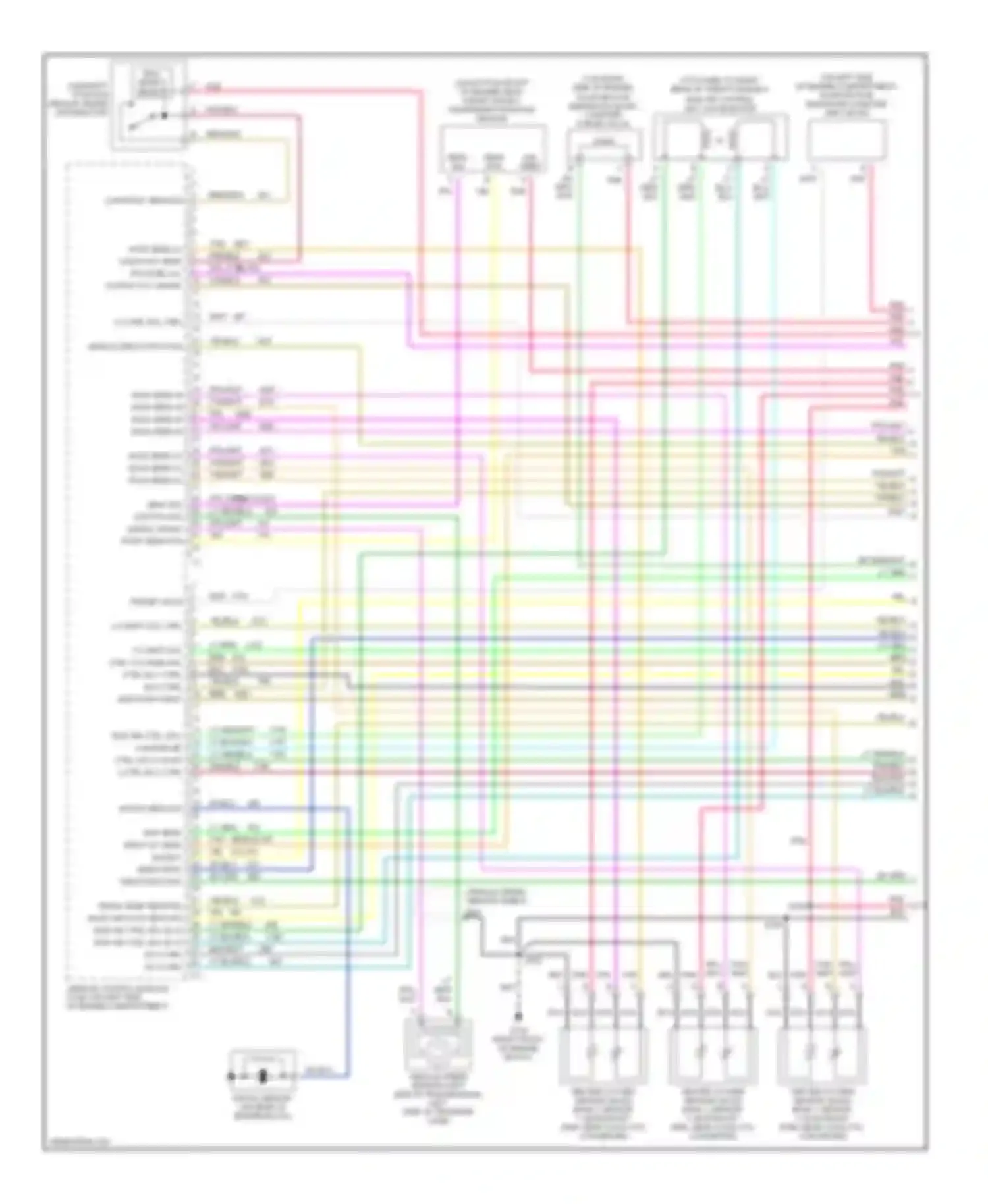Pickup C1500 GMC  (1985-1999): Wiring diagram engine performance 4.3l (vin w)s (1 of 4)