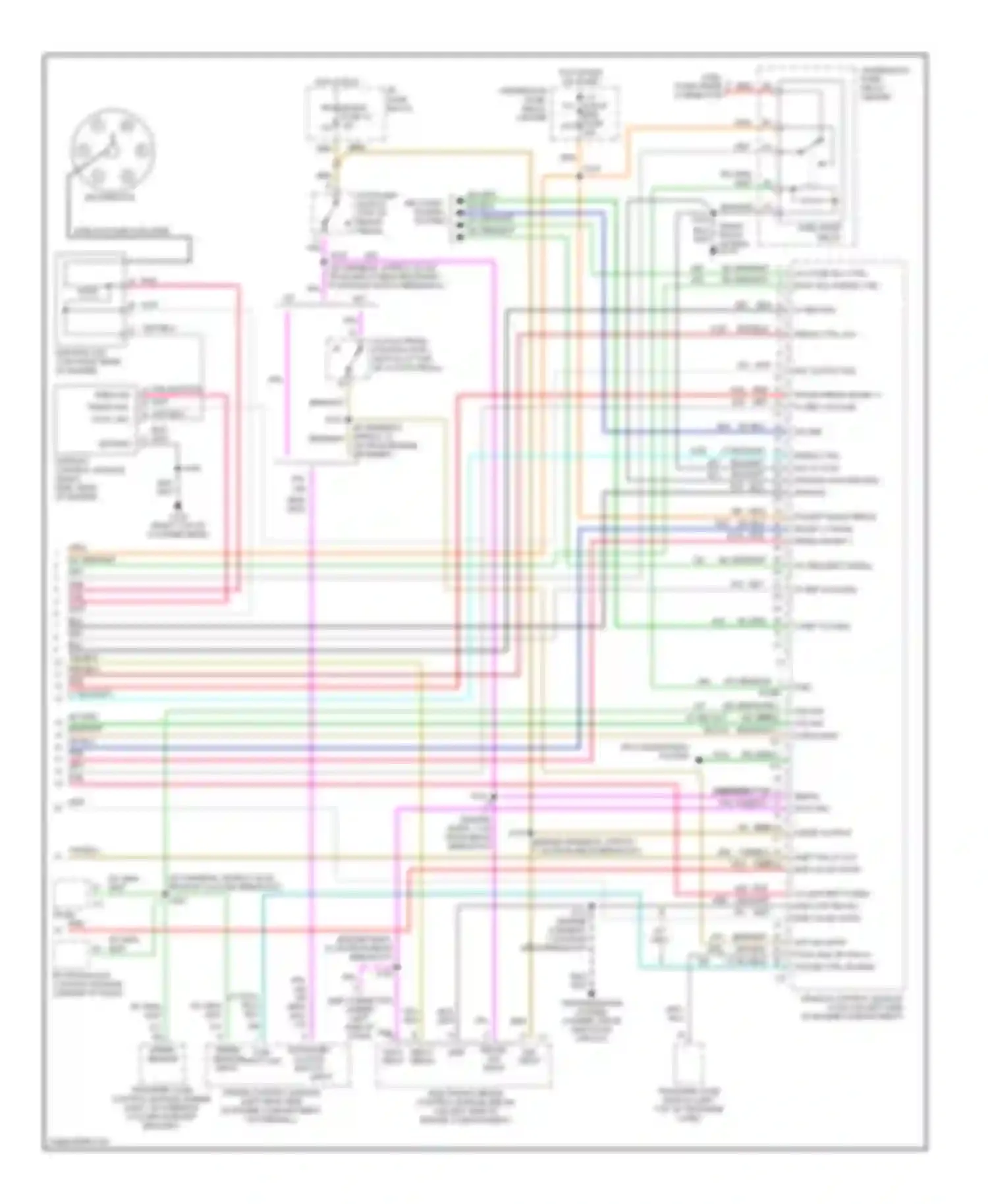 Pickup C1500 GMC  (1985-1999): Wiring diagram engine performance 4.3l (vin w)s (4 of 4)