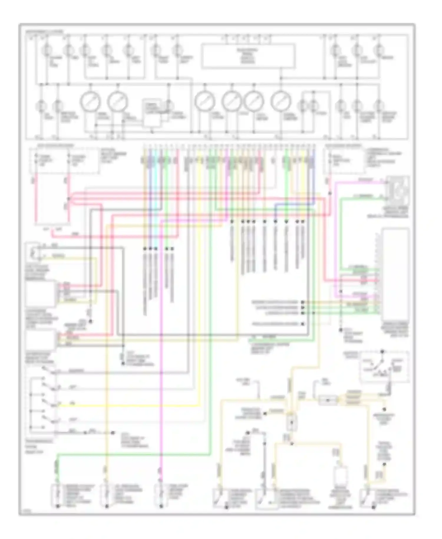 Pickup C2500 GMC  (1985-2000): Instrument cluster circuit, diesel