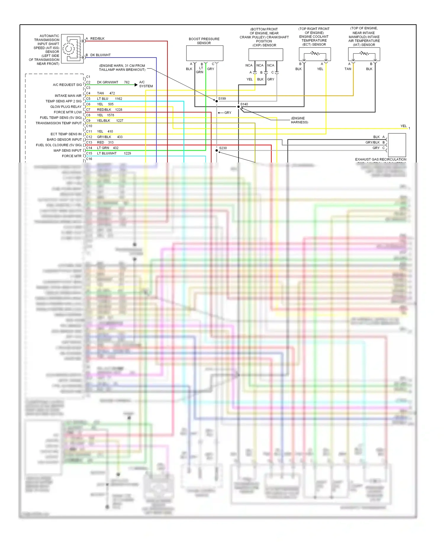 GMC Pickup C2500  (1985-2000) (engine harness, wiring diagram  (1 of 2)