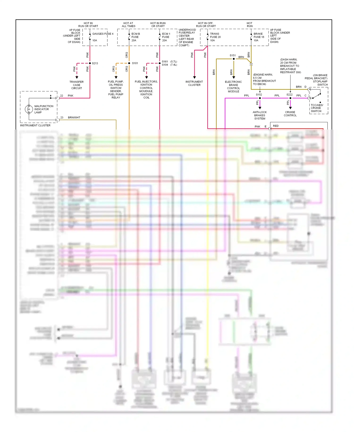 GMC Pickup C2500  (1985-2000) fluid temp sensor wiring diagram  (3 of 4)