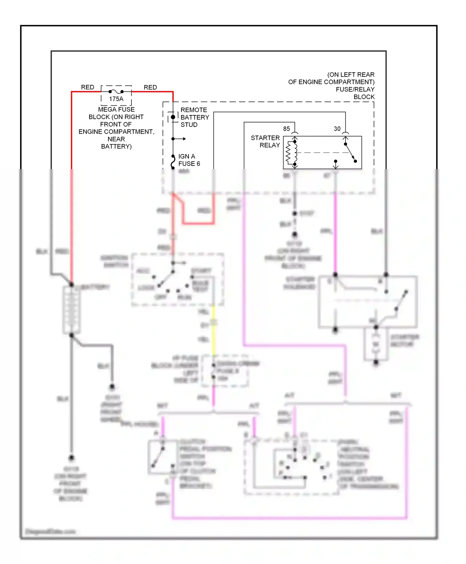 GMC Pickup C2500  (1985-2000) ignition switch wiring diagram  (41 of 43)