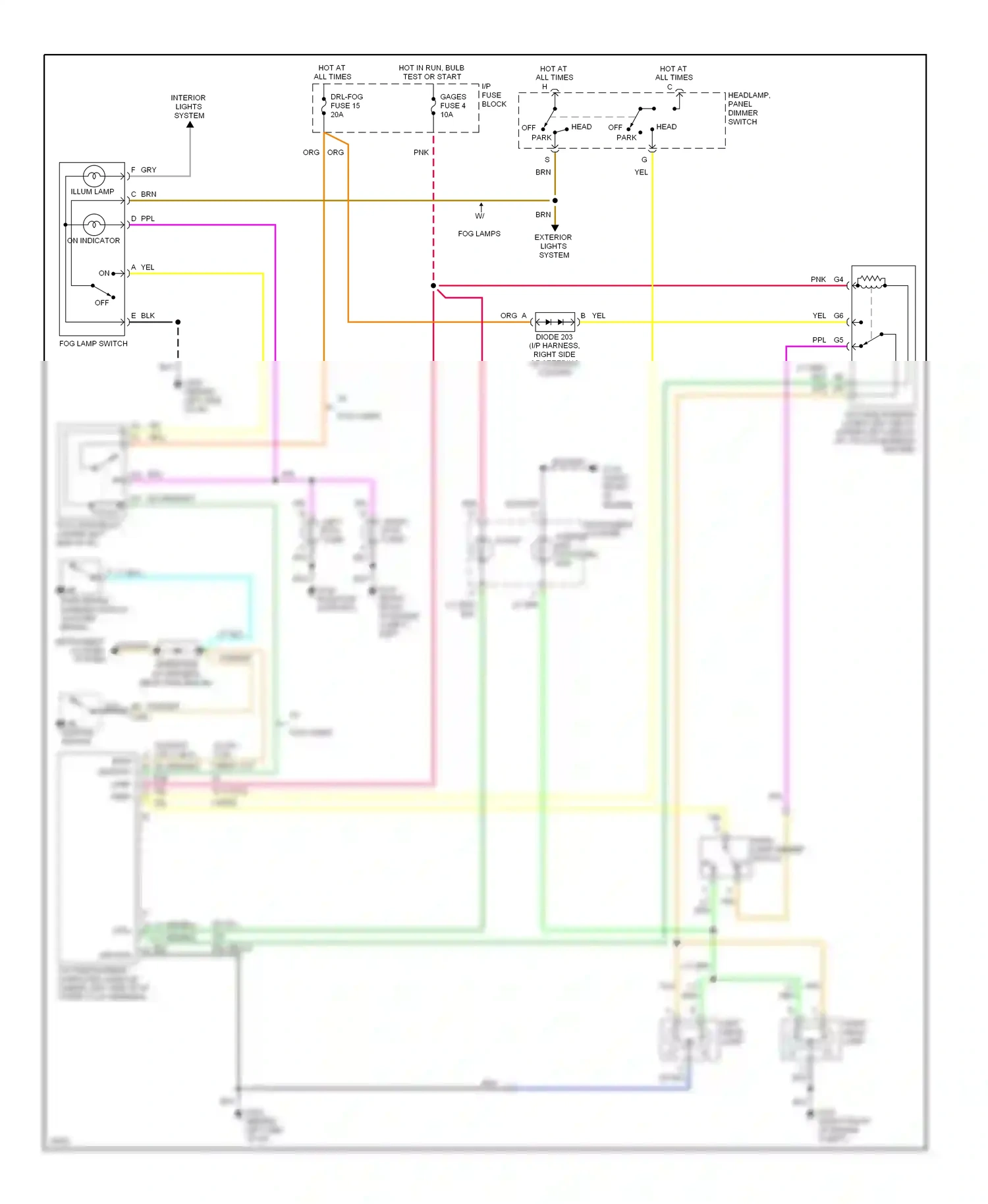GMC Pickup C2500  (1985-2000) ignition switch wiring diagram  (38 of 43)