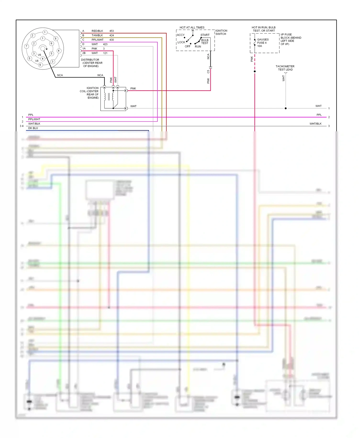 GMC Pickup C2500  (1985-2000) ignition switch wiring diagram  (4 of 43)
