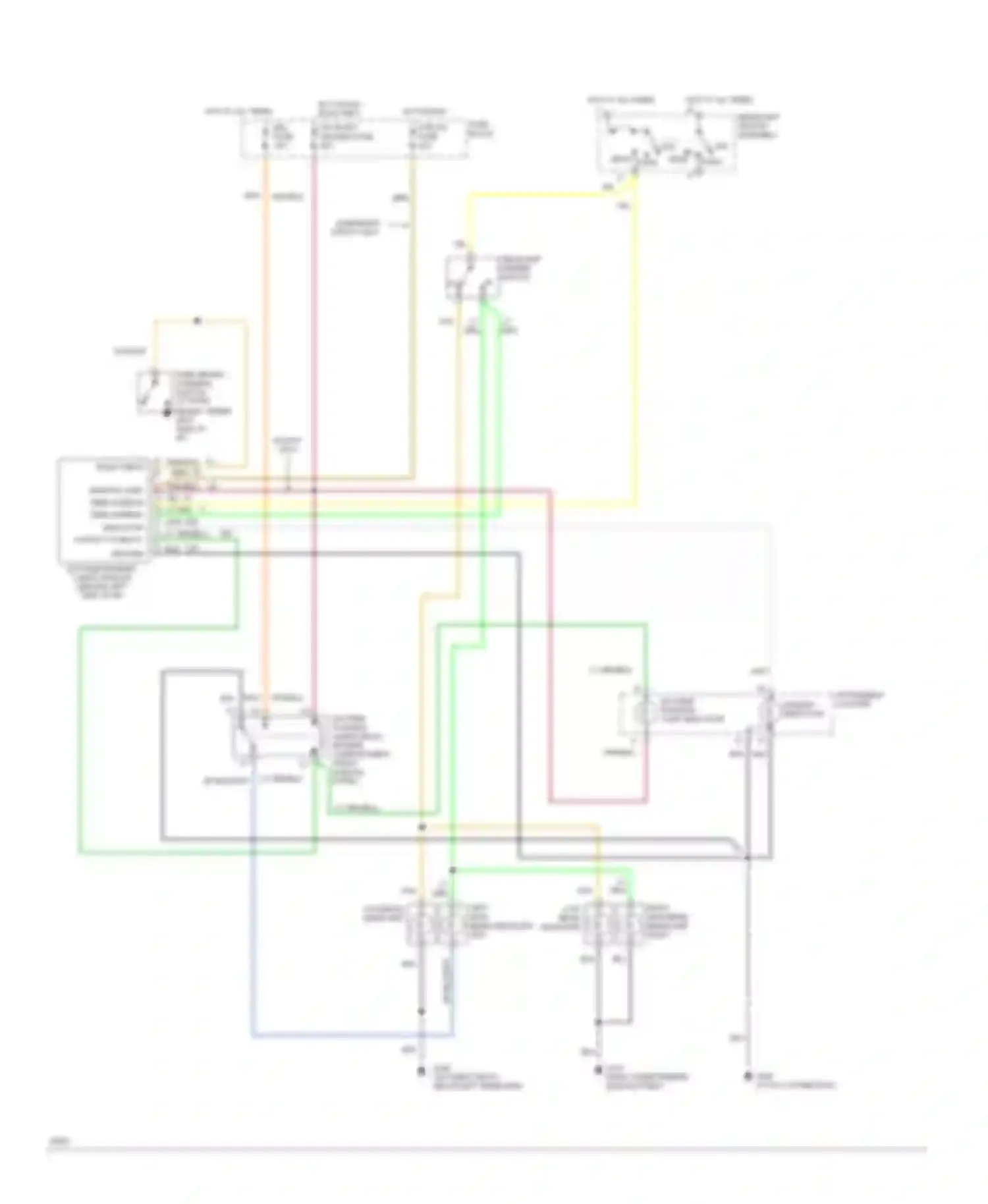 Pickup C3500 GMC  (1985-2000): Headlamps circuit, drl with composite lamps