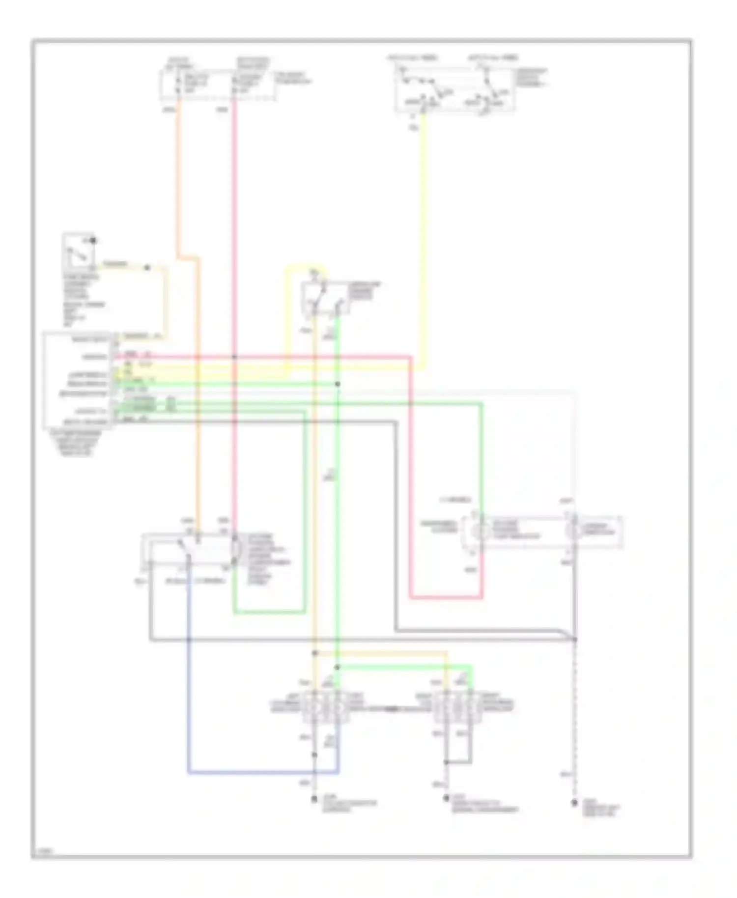 Pickup C3500 GMC  (1985-2000): Headlight circuit, composite with drl
