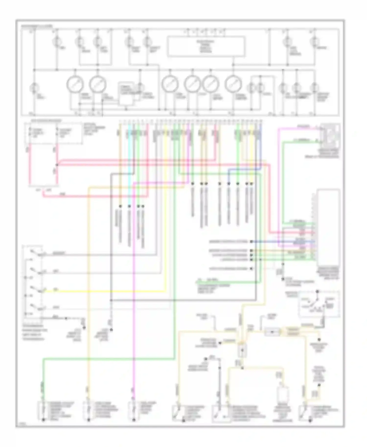 Pickup C3500 GMC  (1985-2000): Instrument cluster circuit, gasoline