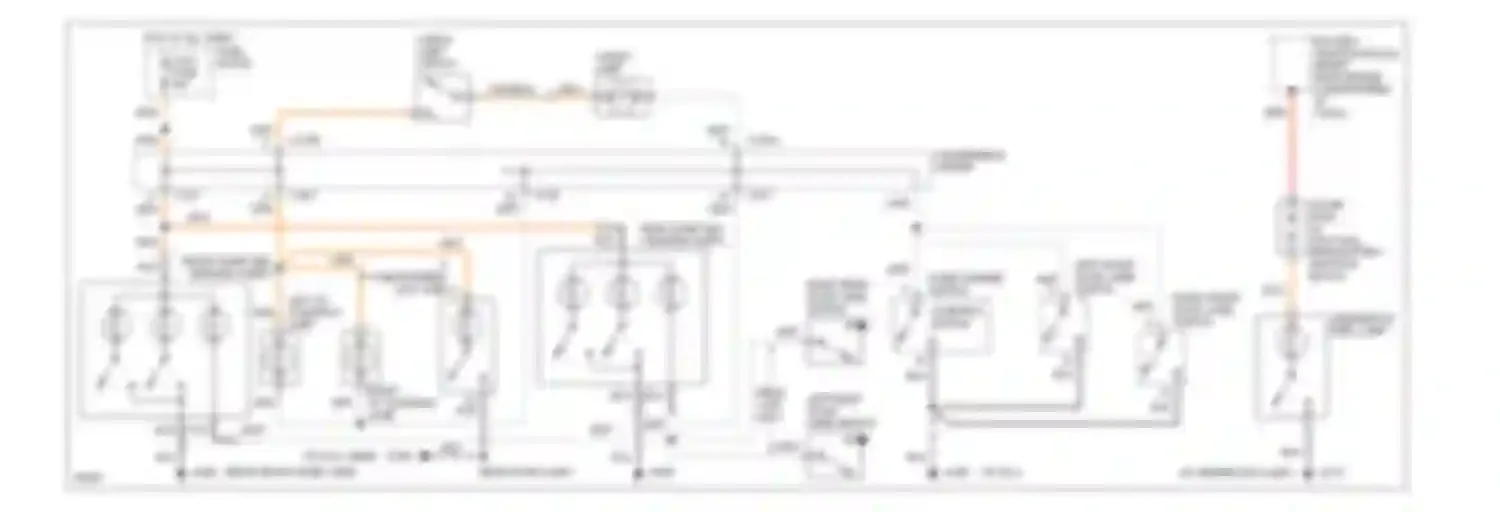 Pickup C3500 GMC  (1985-2000): Courtesy lamp circuit, crew cab with auxiliary lighting