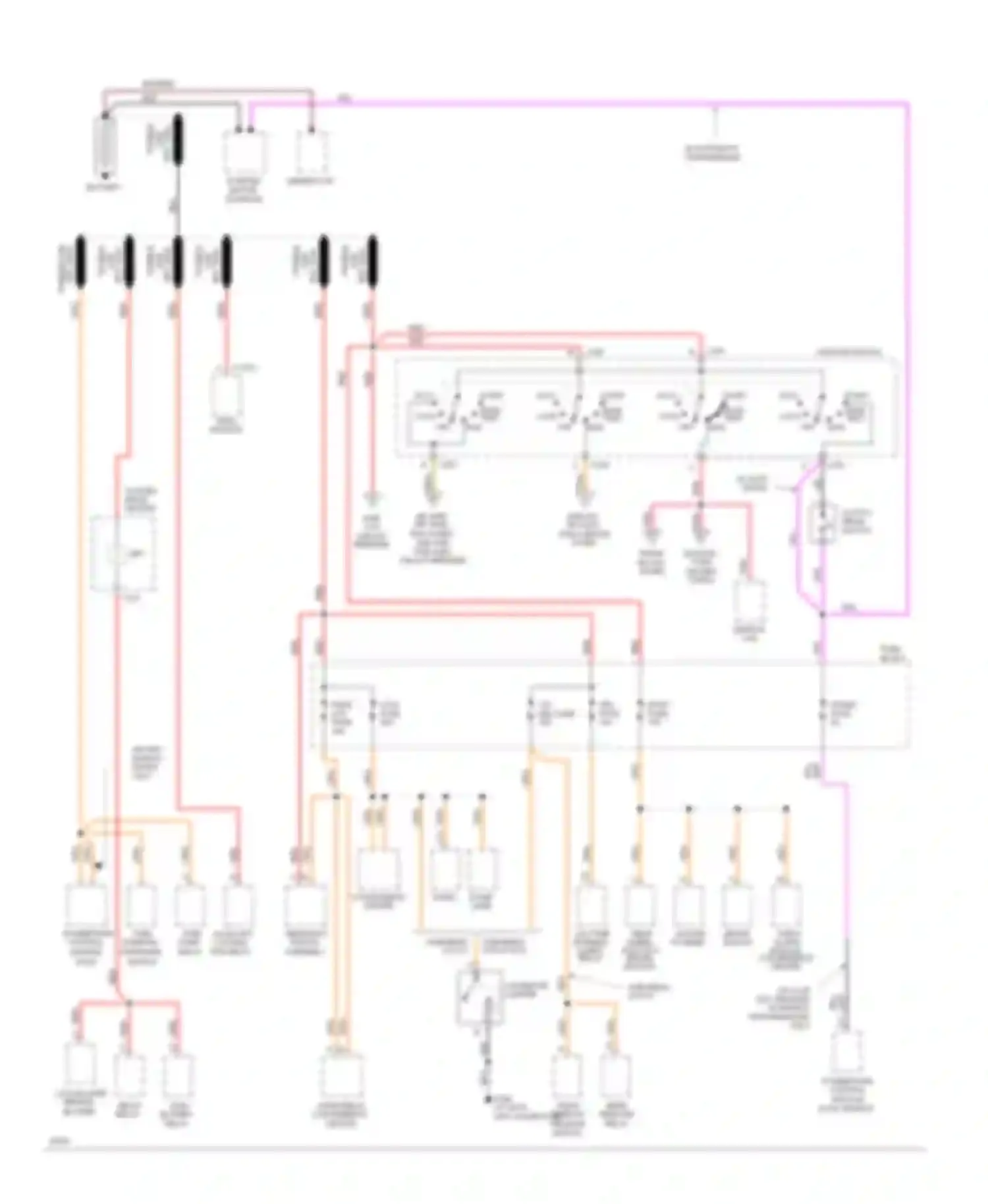 Pickup C3500 GMC  (1985-2000): Power distribution circuit, gasoline (1 of 4)