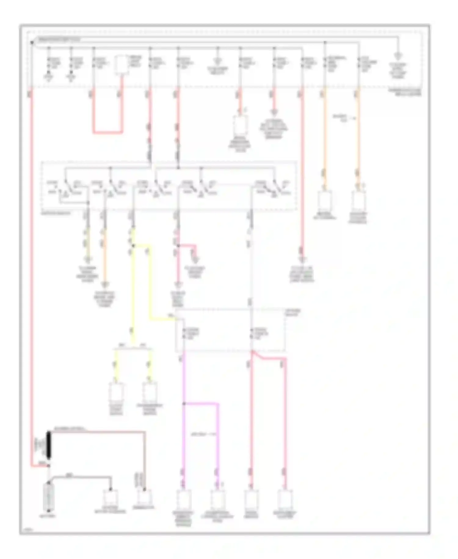 Pickup C3500 GMC  (1985-2000): Power distribution circuit, gasoline (1 of 6)