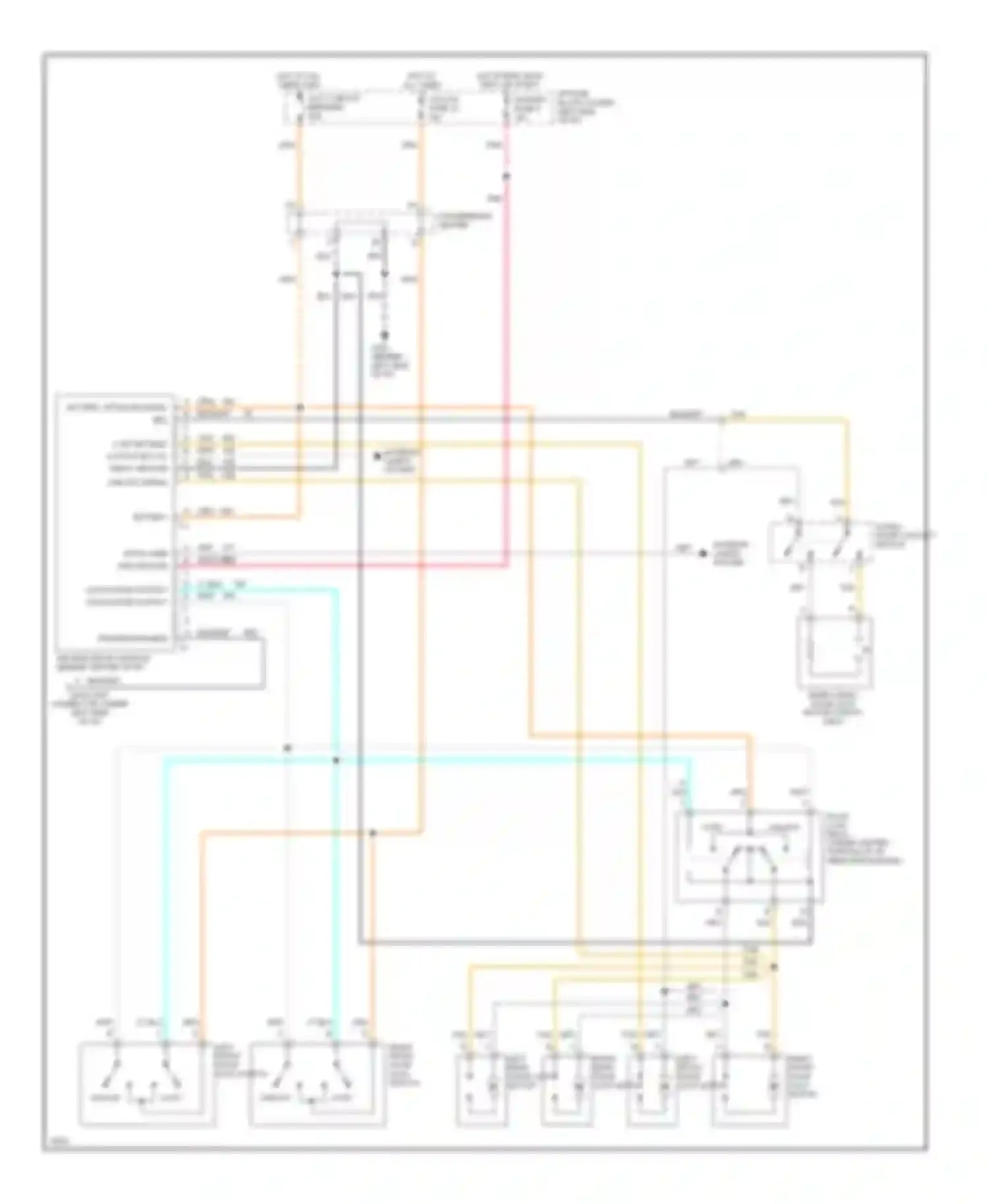 Pickup C3500 GMC  (1985-2000): Keyless entry circuit, crew cab