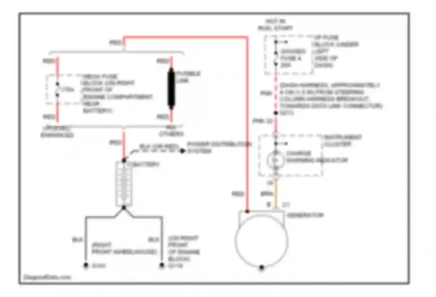 Pickup C3500 GMC  (1985-2000): 7.4l vin j, charging circuit