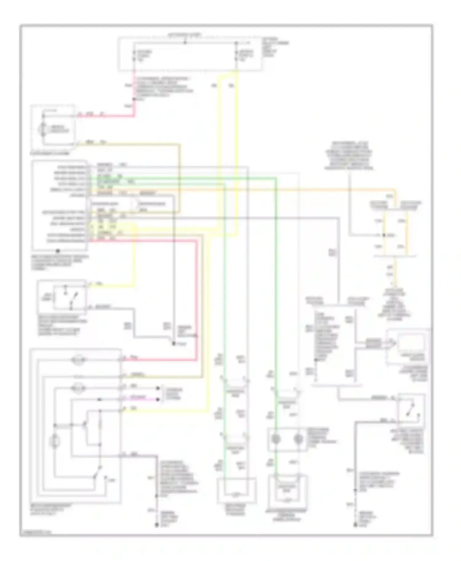 Pickup C3500 GMC  (1985-2000): Supplemental restraint circuit