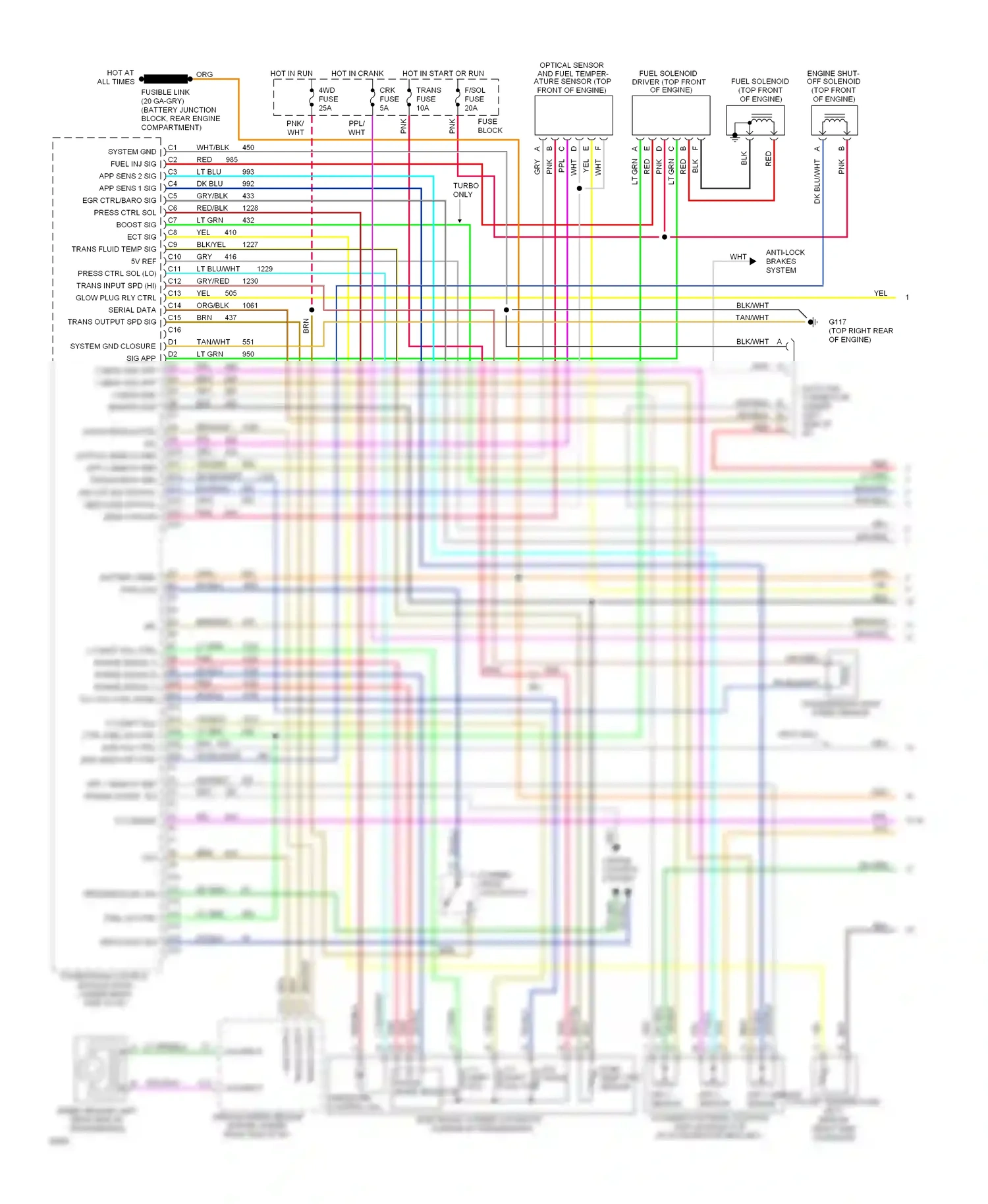 GMC Pickup C3500  (1985-2000) app 3 sensor app 2 sensor wiring diagram  (1 of 4)