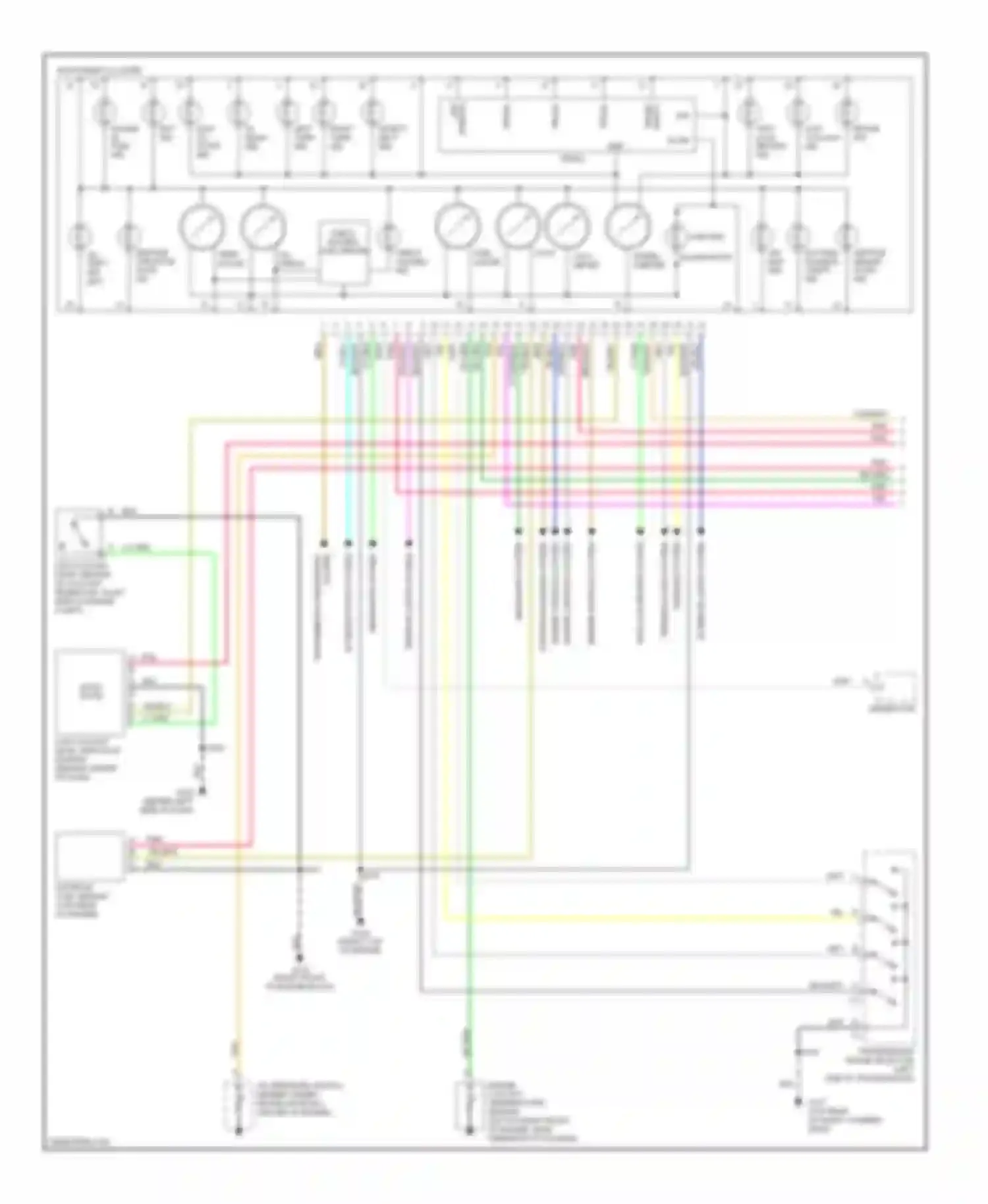 Pickup K2500 GMC  (1985-2000): 6.5l (vin s), instrument cluster circuit (1 of 2)