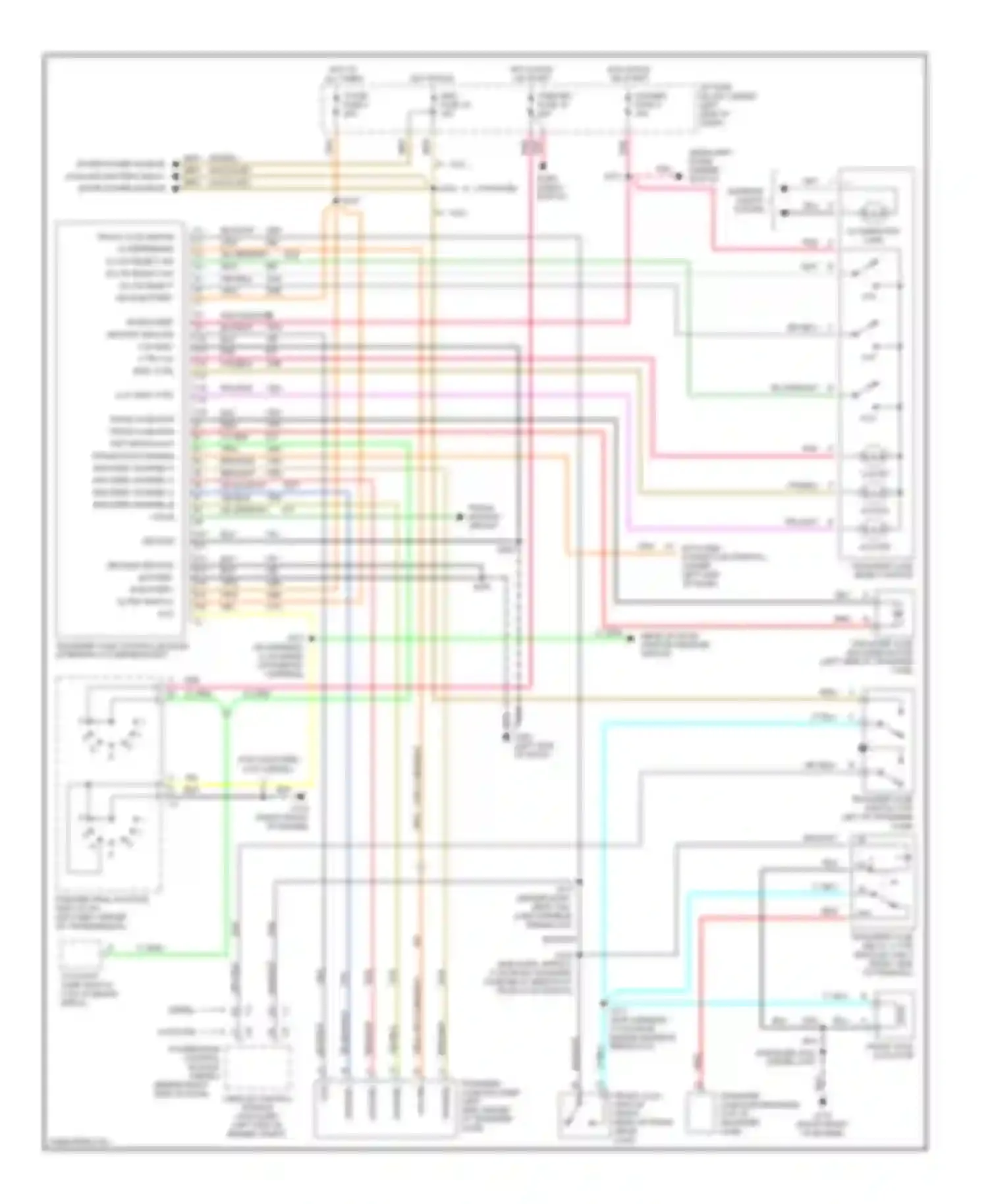 Pickup K2500 GMC  (1985-2000): Transfer case circuit, with electronic shift control