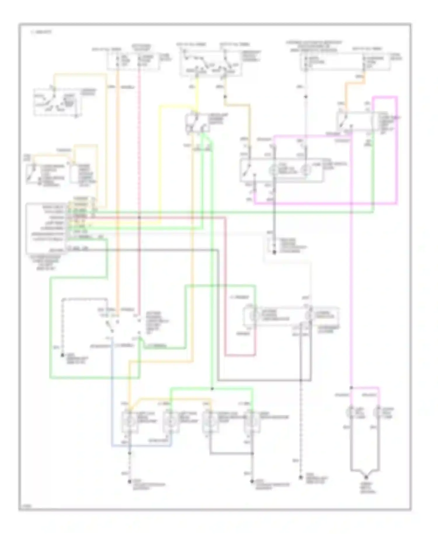 Rally Camper Special G3500 GMC  (1985-1996): Headlight circuit, composite with drl